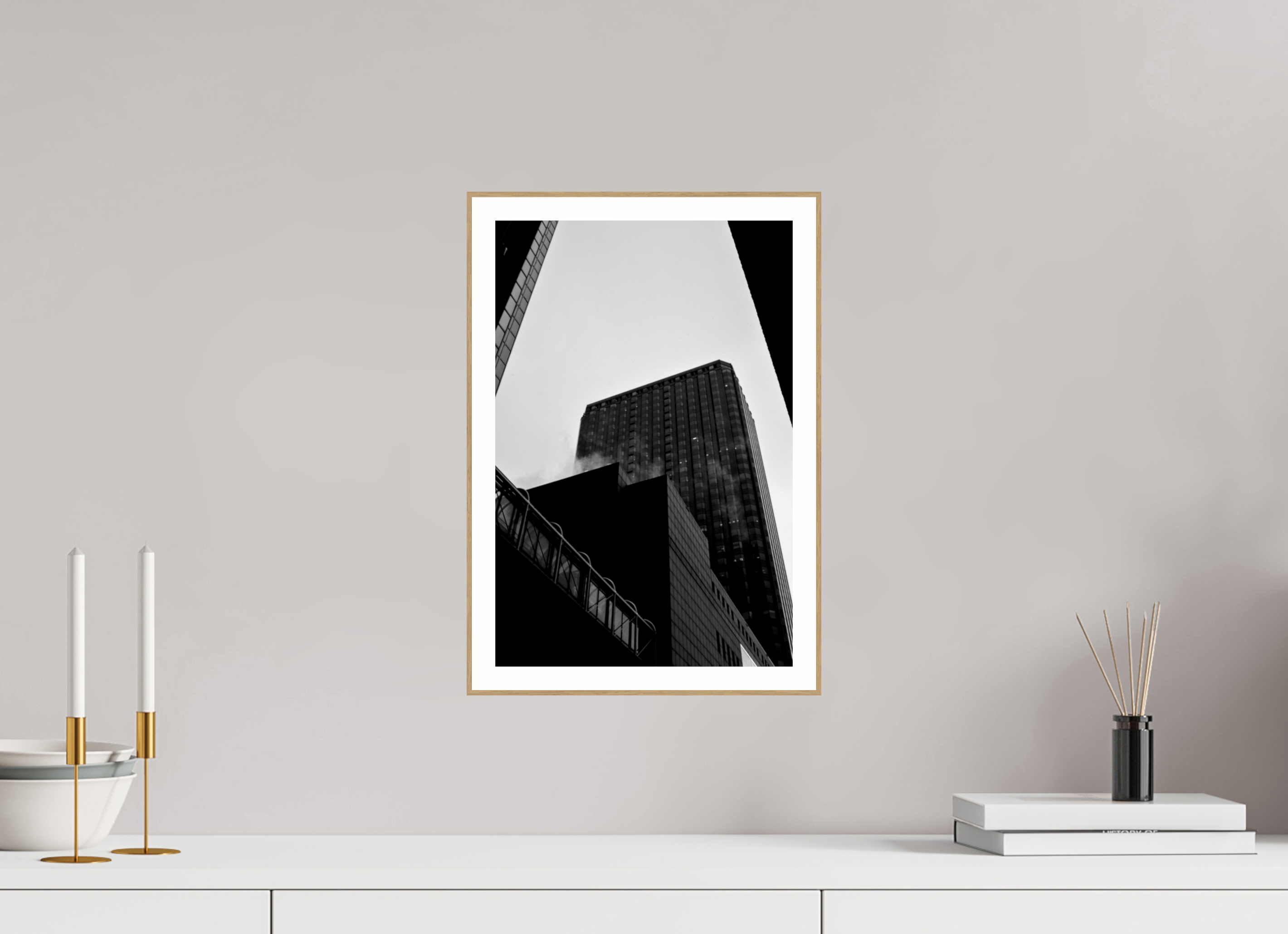 10 x 15″, Solid Wood ArtBox (Oak) financial District