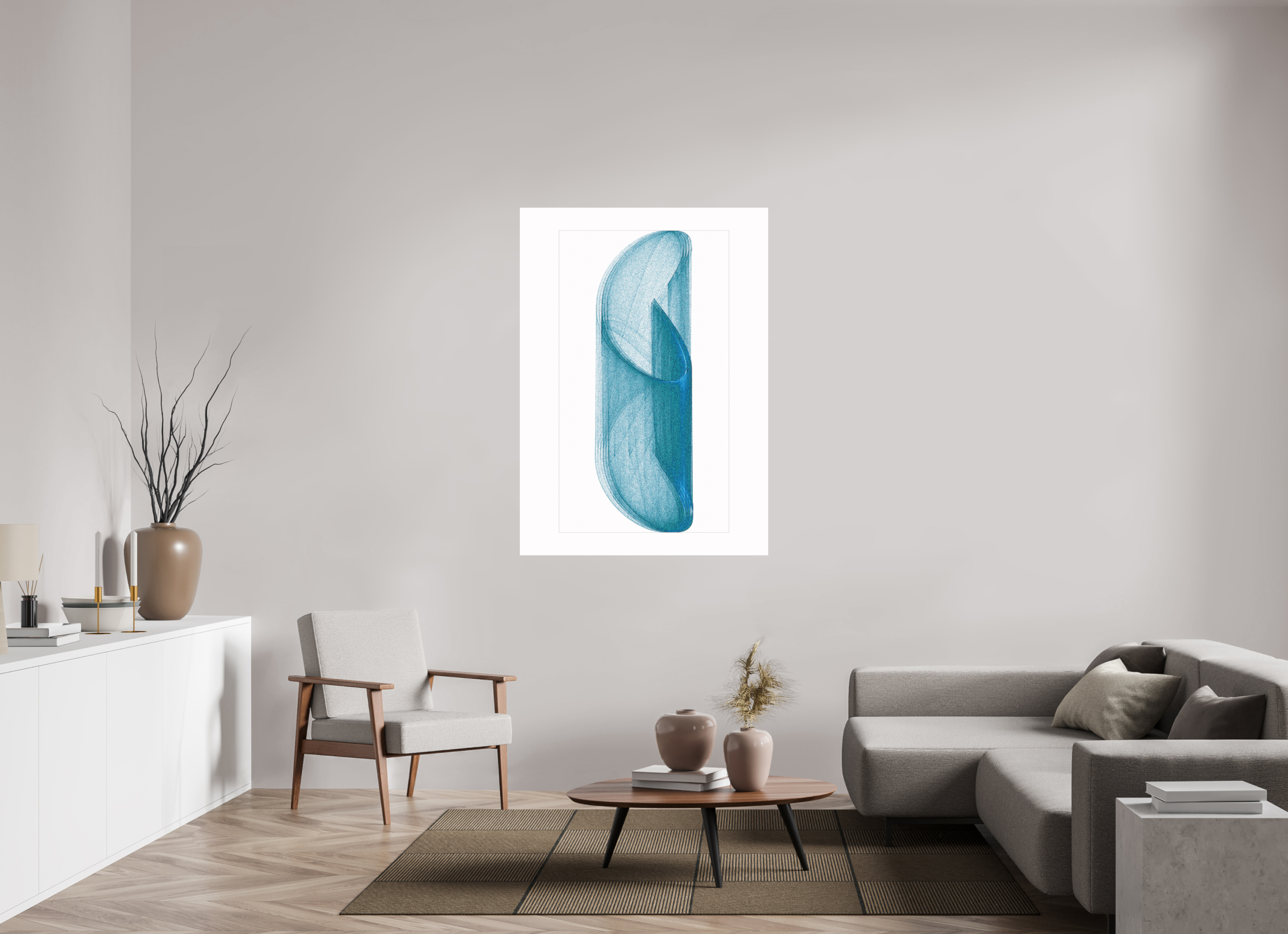 40 x 56″, Fine Art Print Brutal Blue