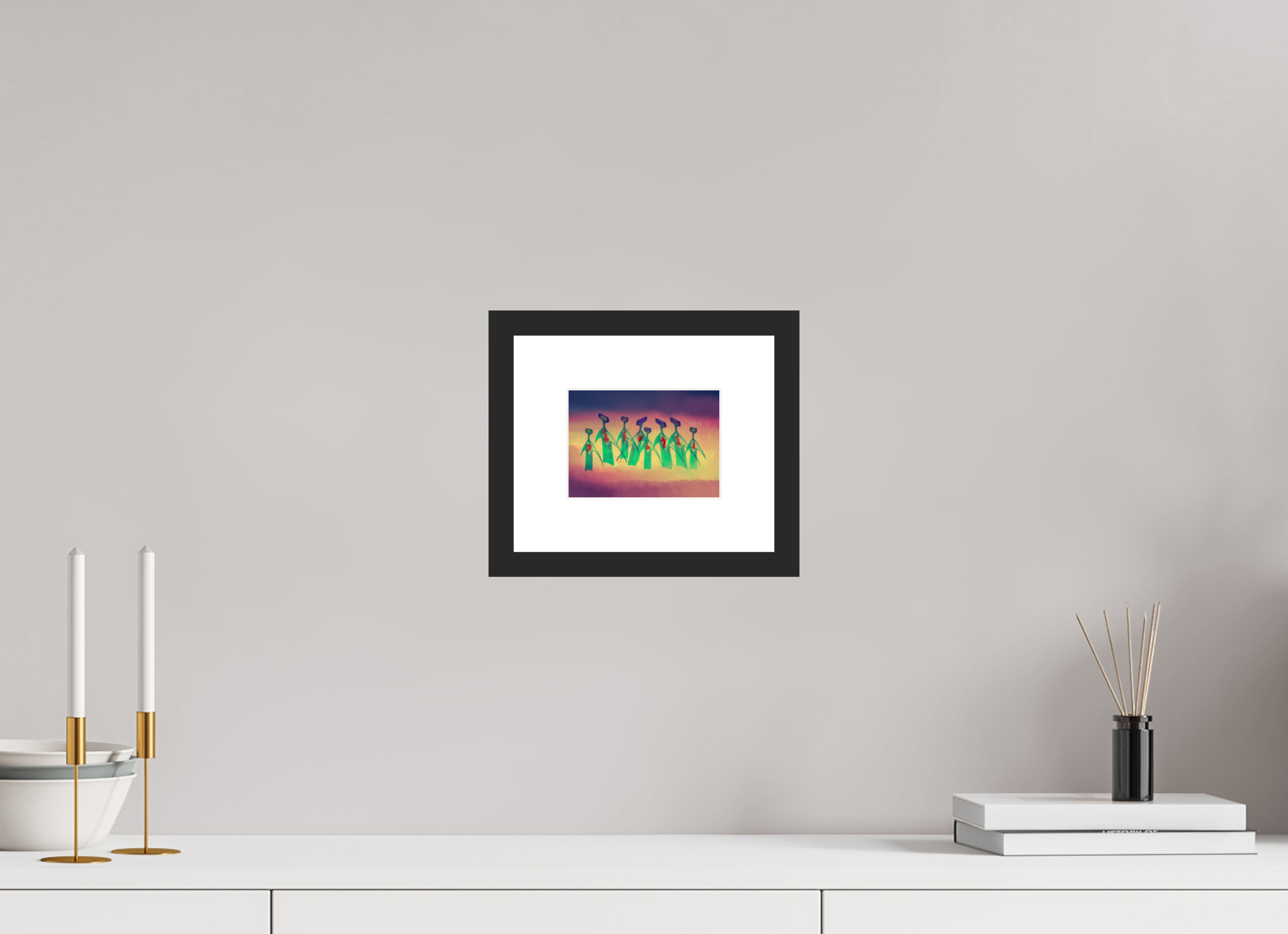 5.5 x 4″, Framed #1 awe