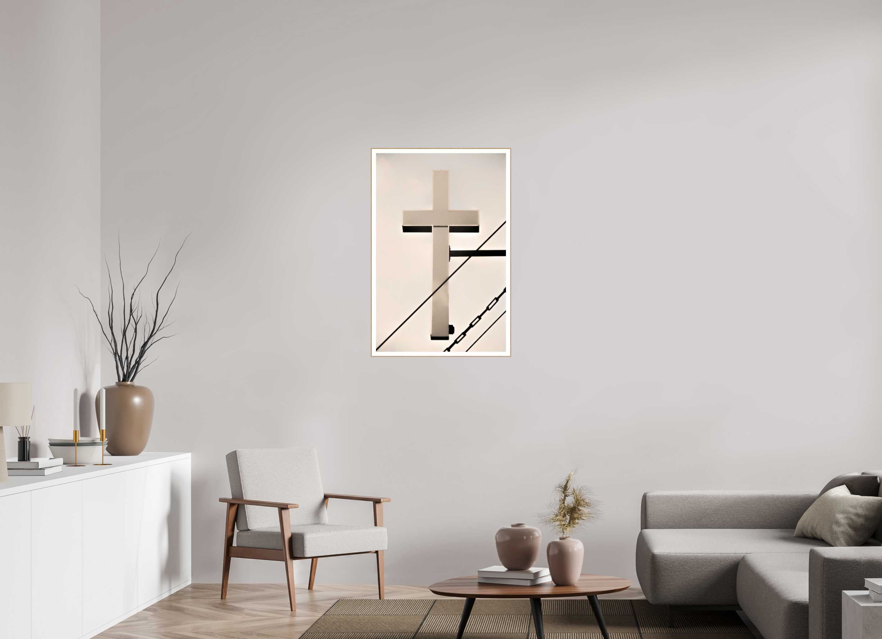 24 x 36.7″, Solid Wood ArtBox (Oak) Catholic School