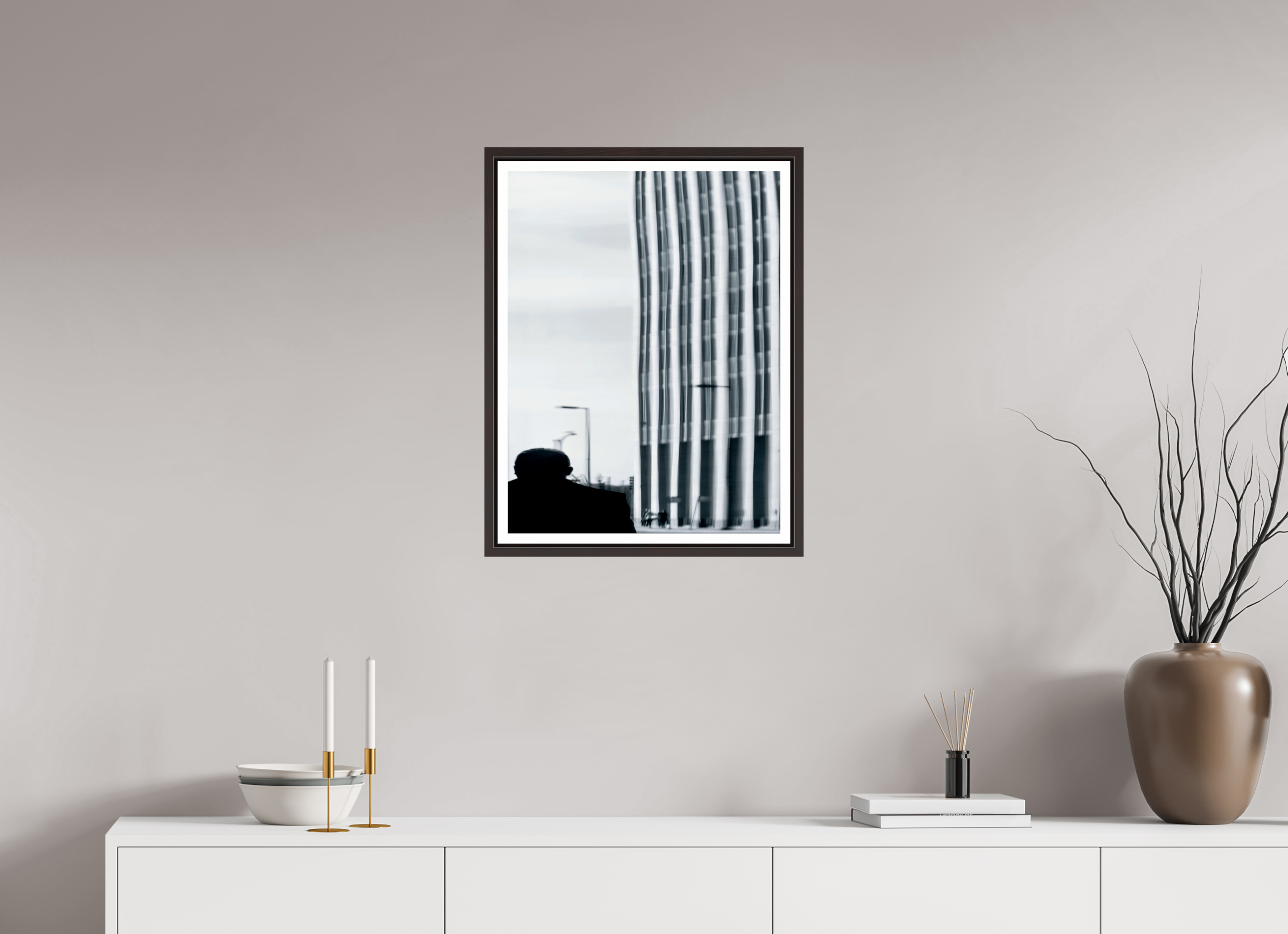 18 x 24″, Floater Frame (Alder Brown) Warping