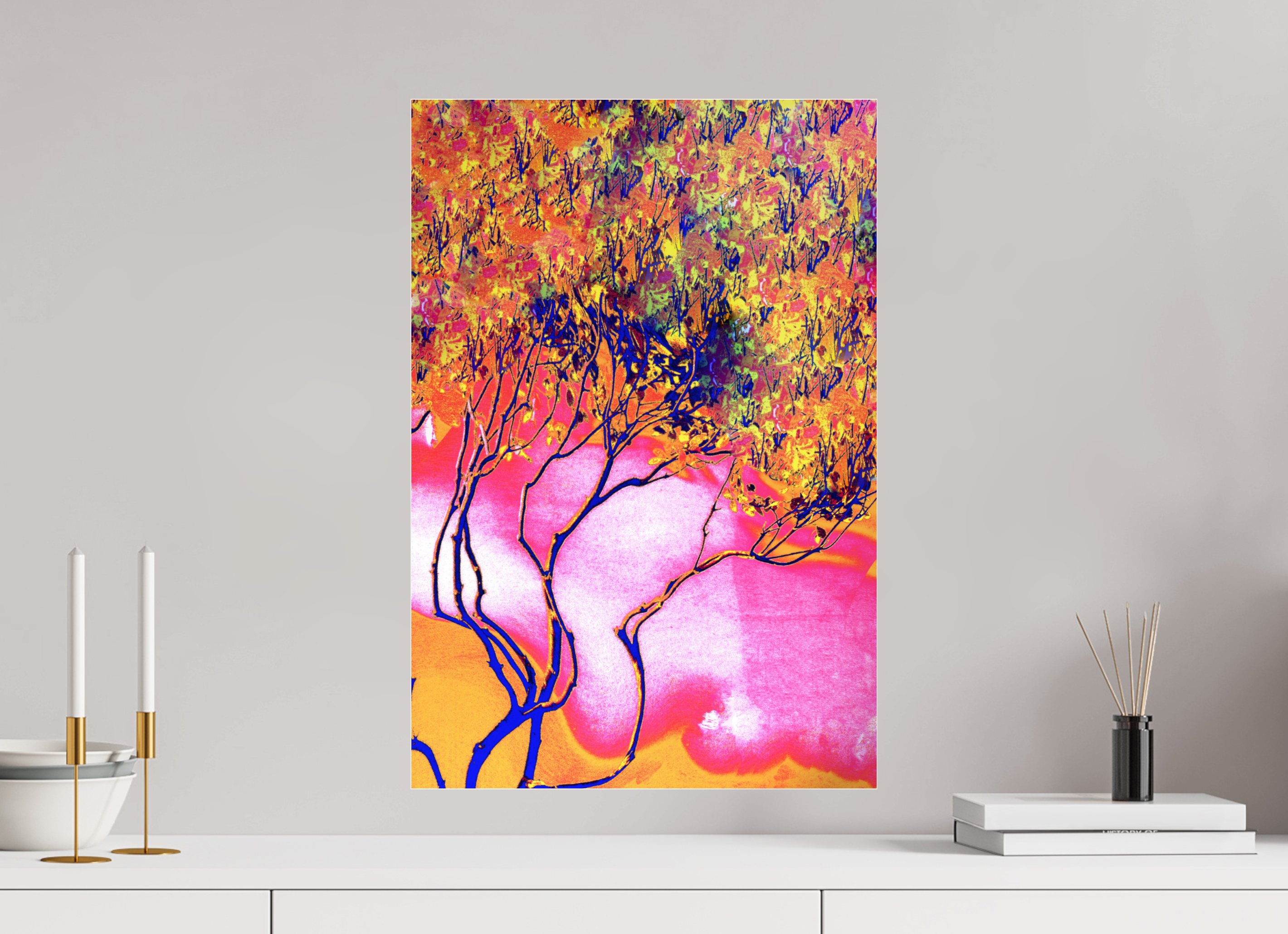 16 x 23.7″, Photo Print Under Acrylic Glass Burning Bush