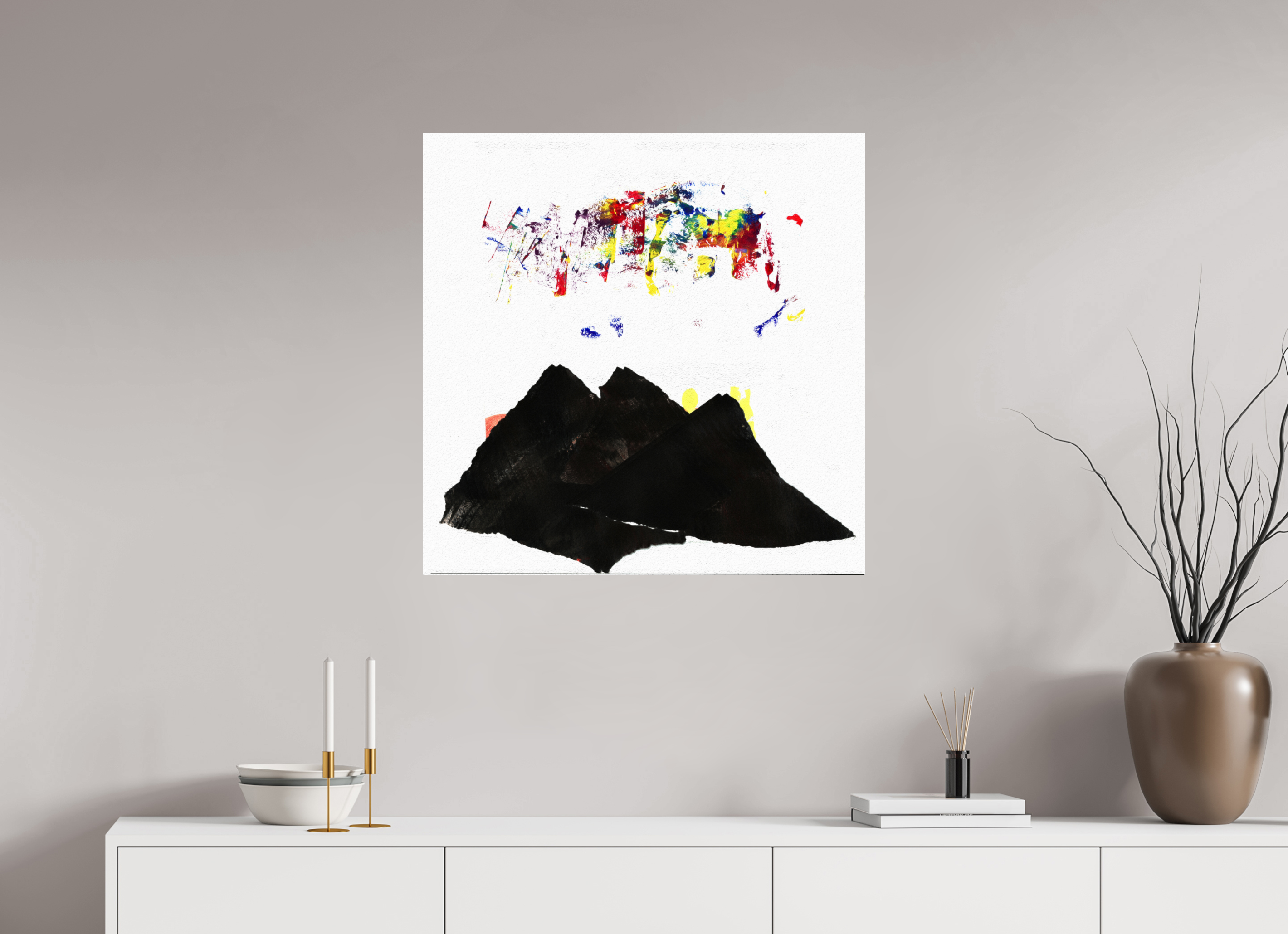 30 x 30″, Fine Art Print Northern Lights