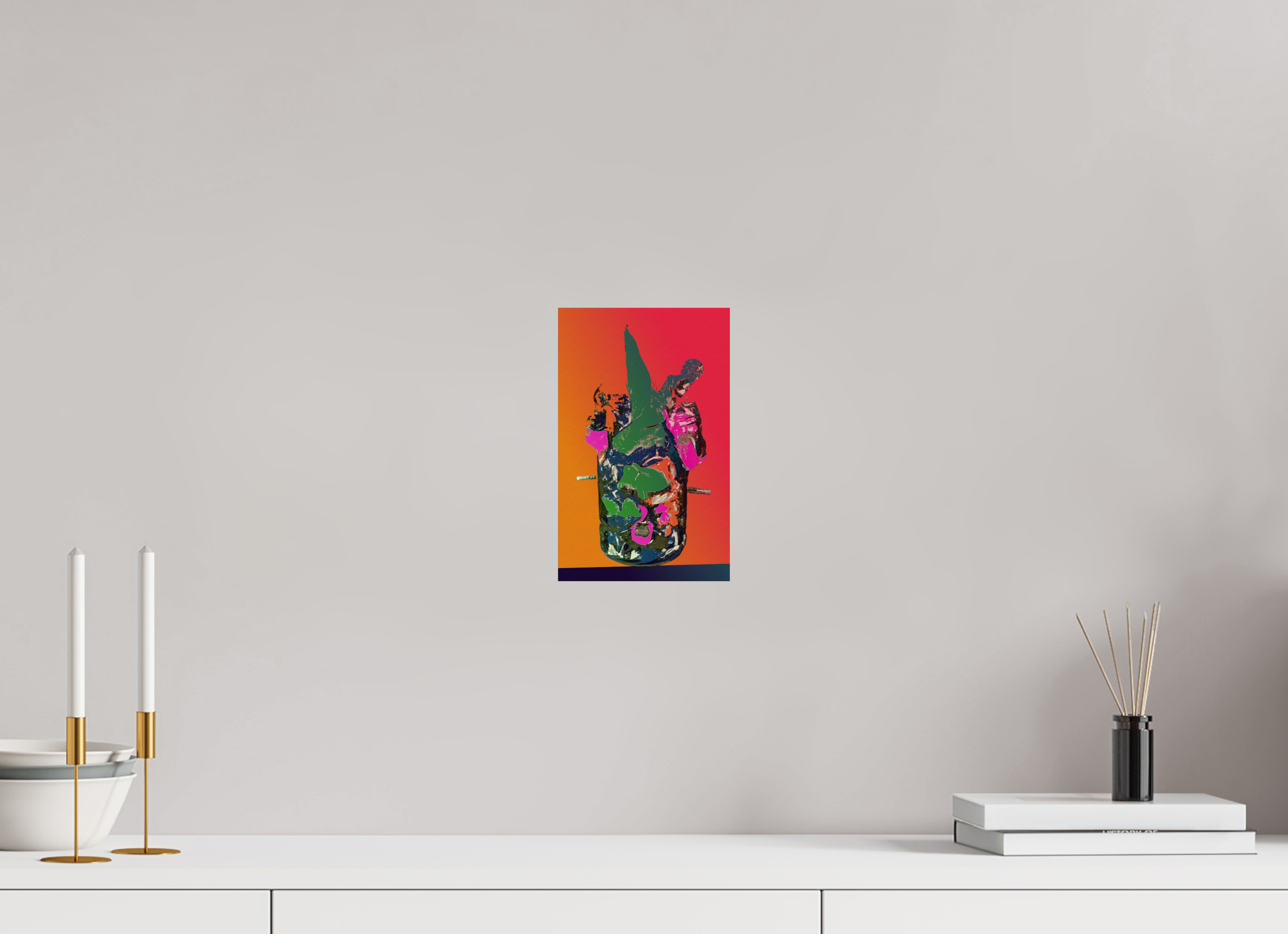 6 x 9.5″, Fine Art Print Pop Vase 2