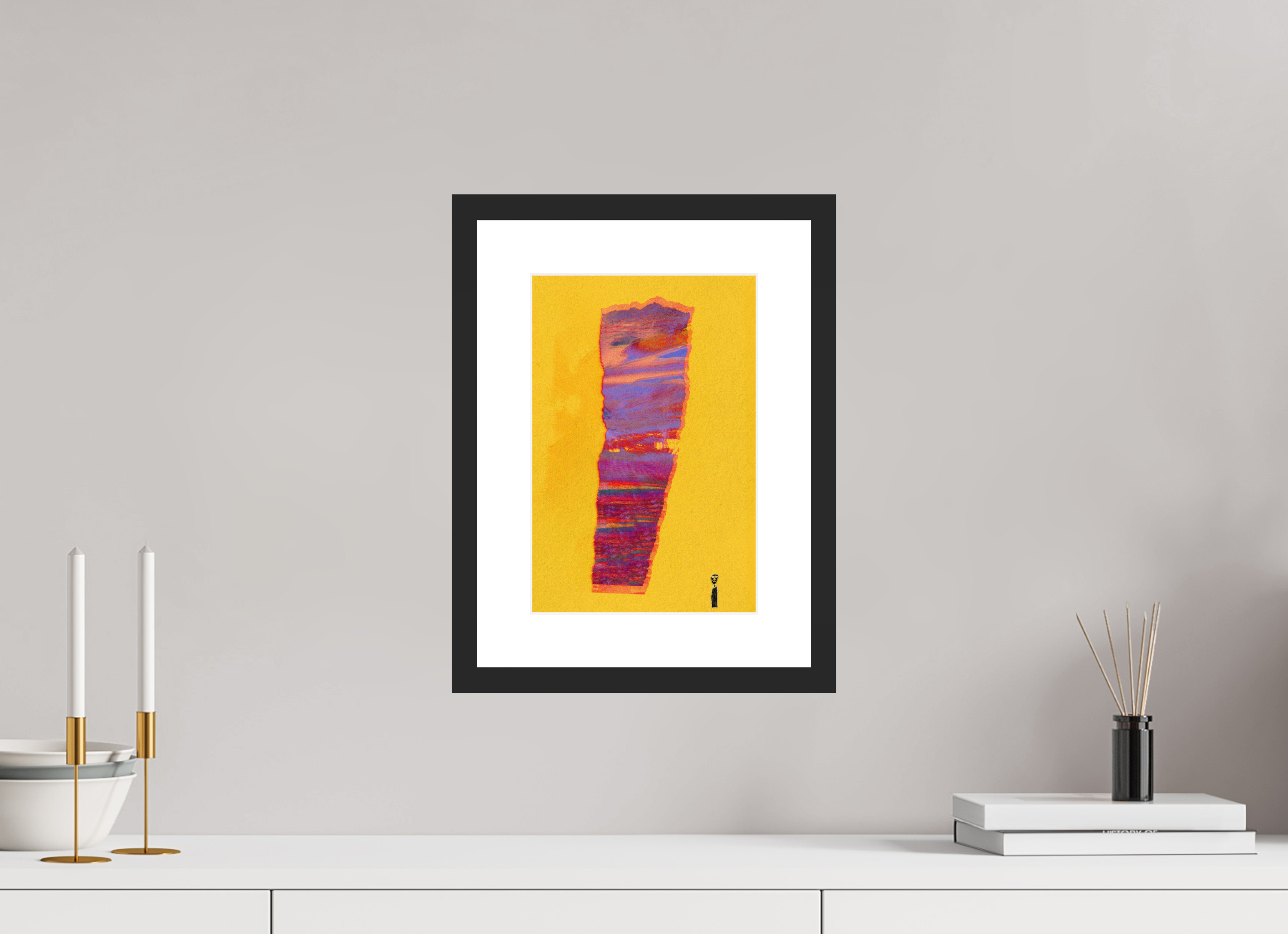 8 x 11.9″, Framed #1 hole