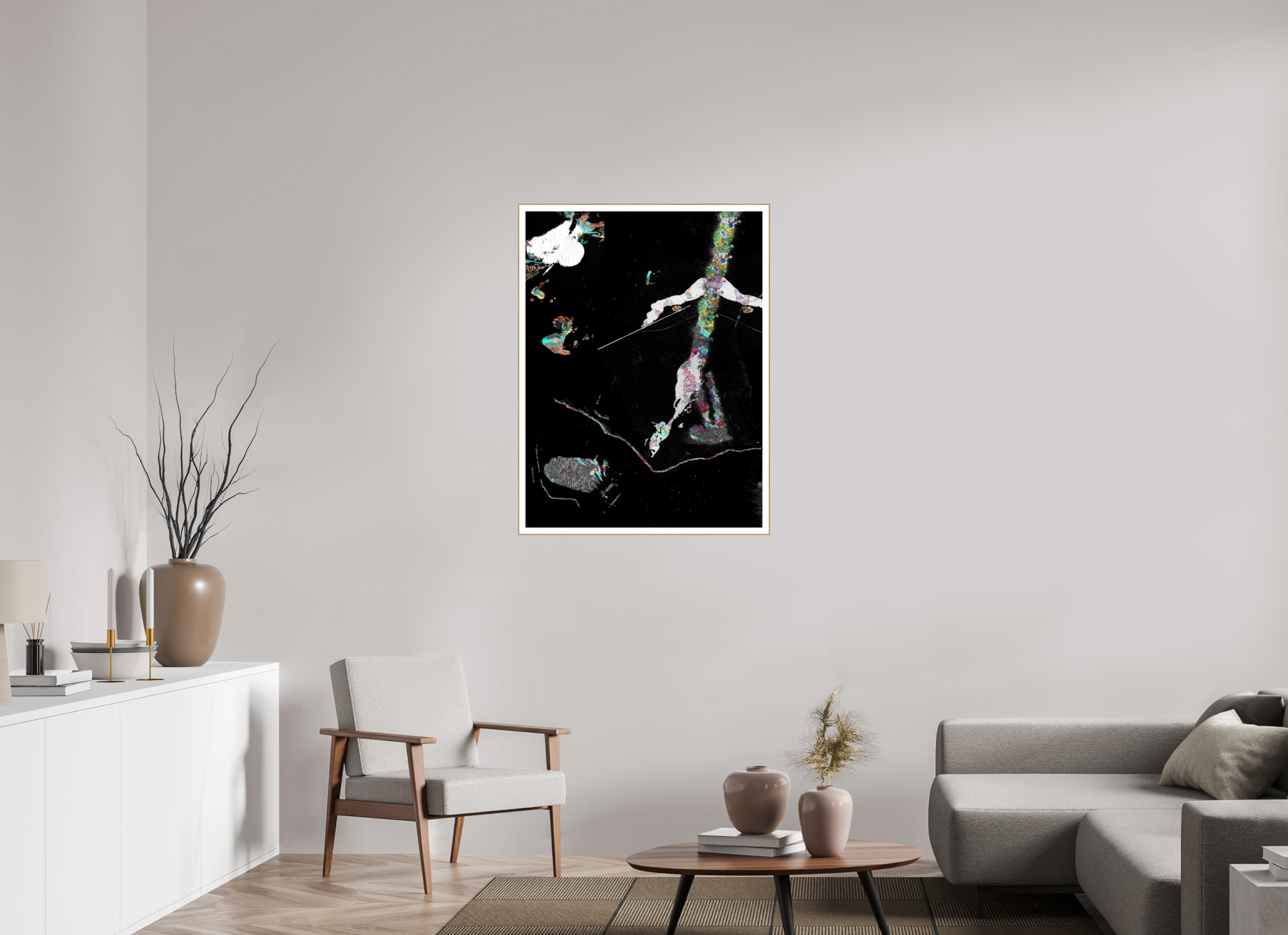 30 x 40″, Solid Wood ArtBox (Oak) Taking A Stroll