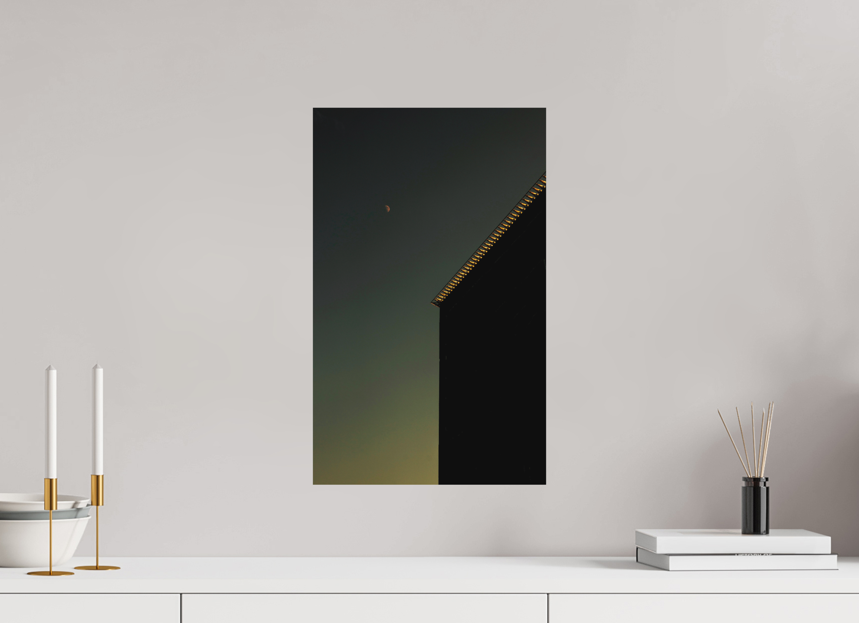 12 x 19.4″, Direct Print on Forex Moon