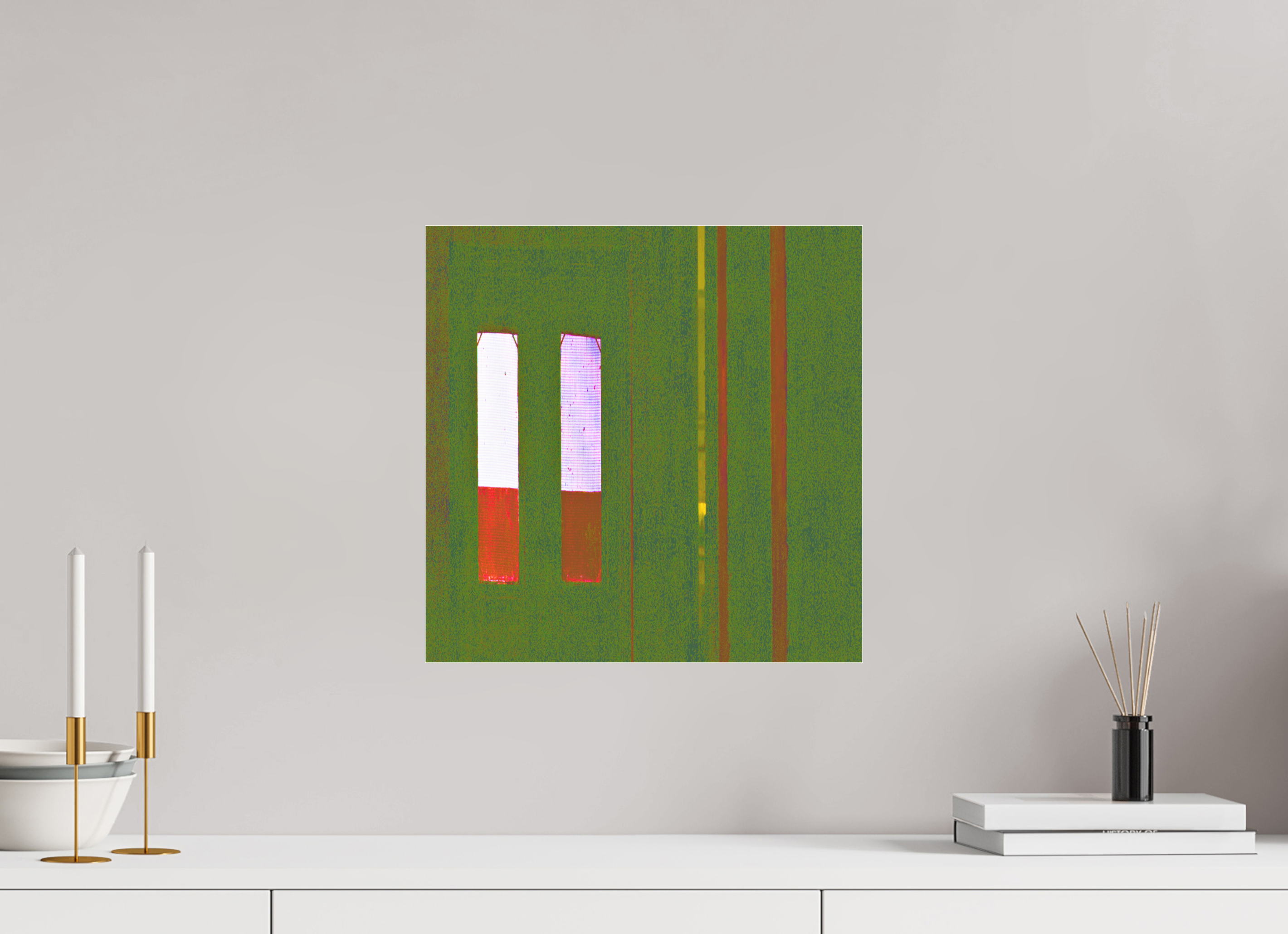 15 x 15″, Photo Print Under Acrylic Glass Cigarettes