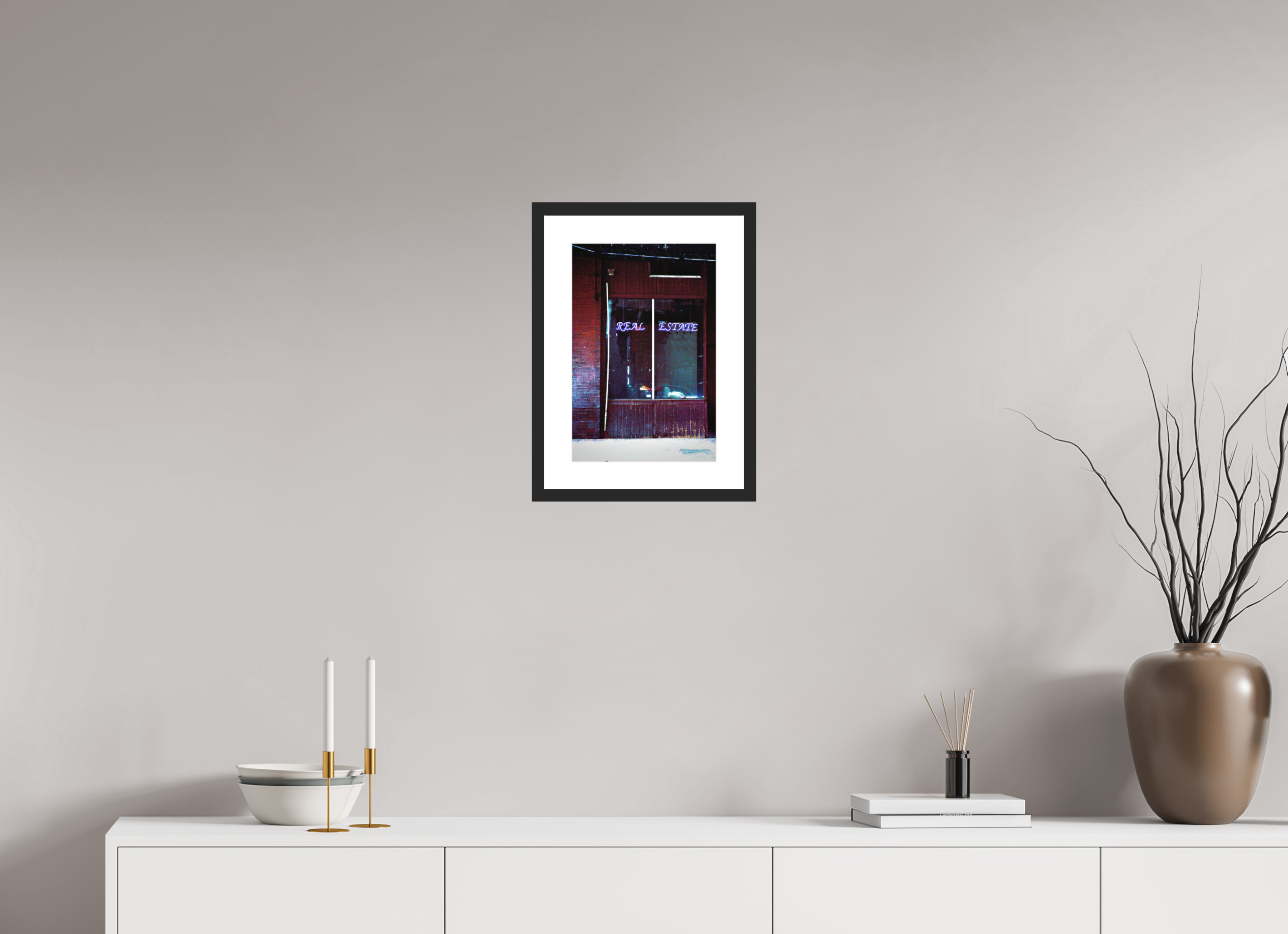 10 x 15″, Fuji Crystal Archive Print Framed (Black) Real Estate