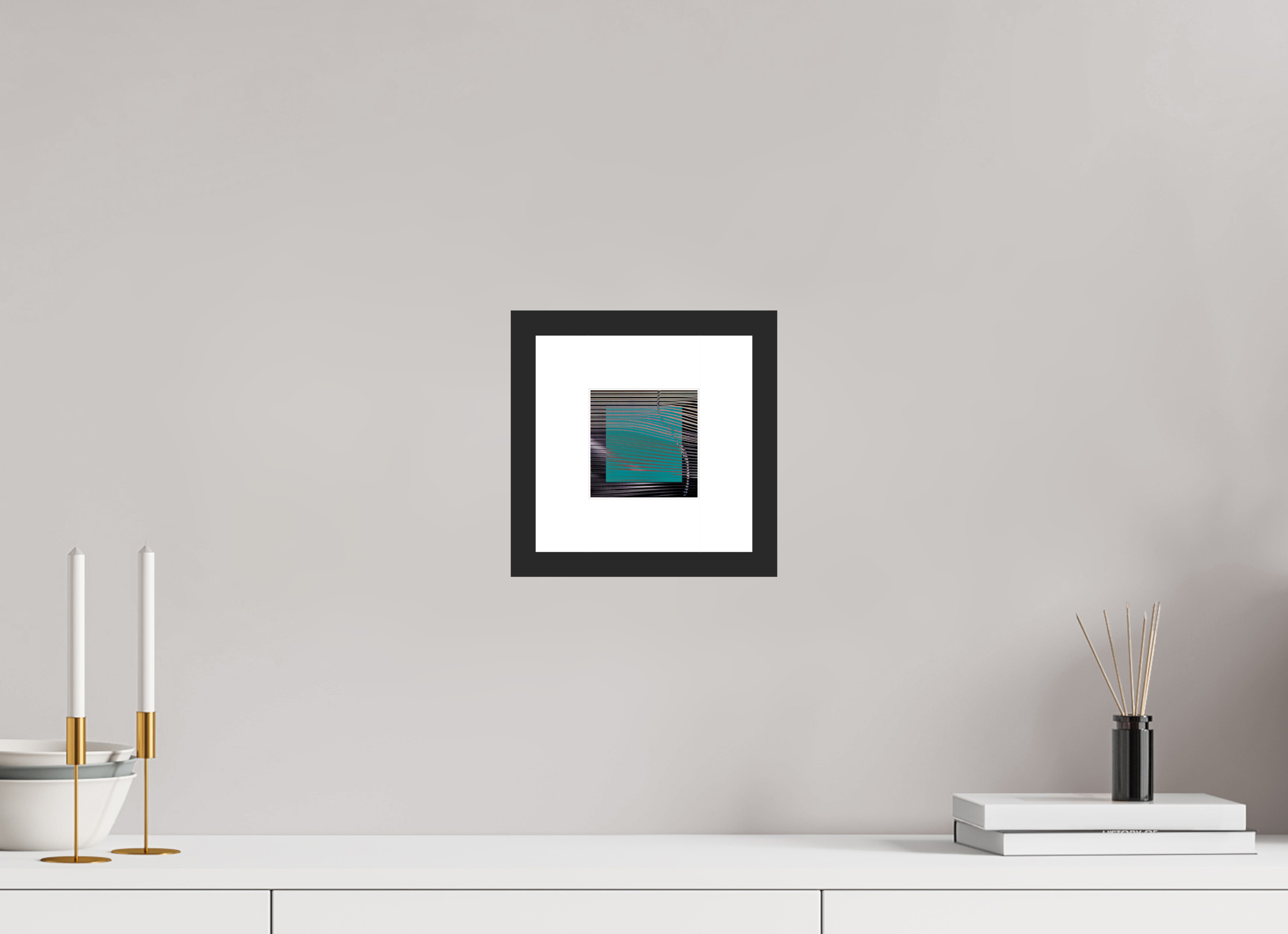 4 x 4″, Fuji Crystal Archive Print Framed (Black) New Wave