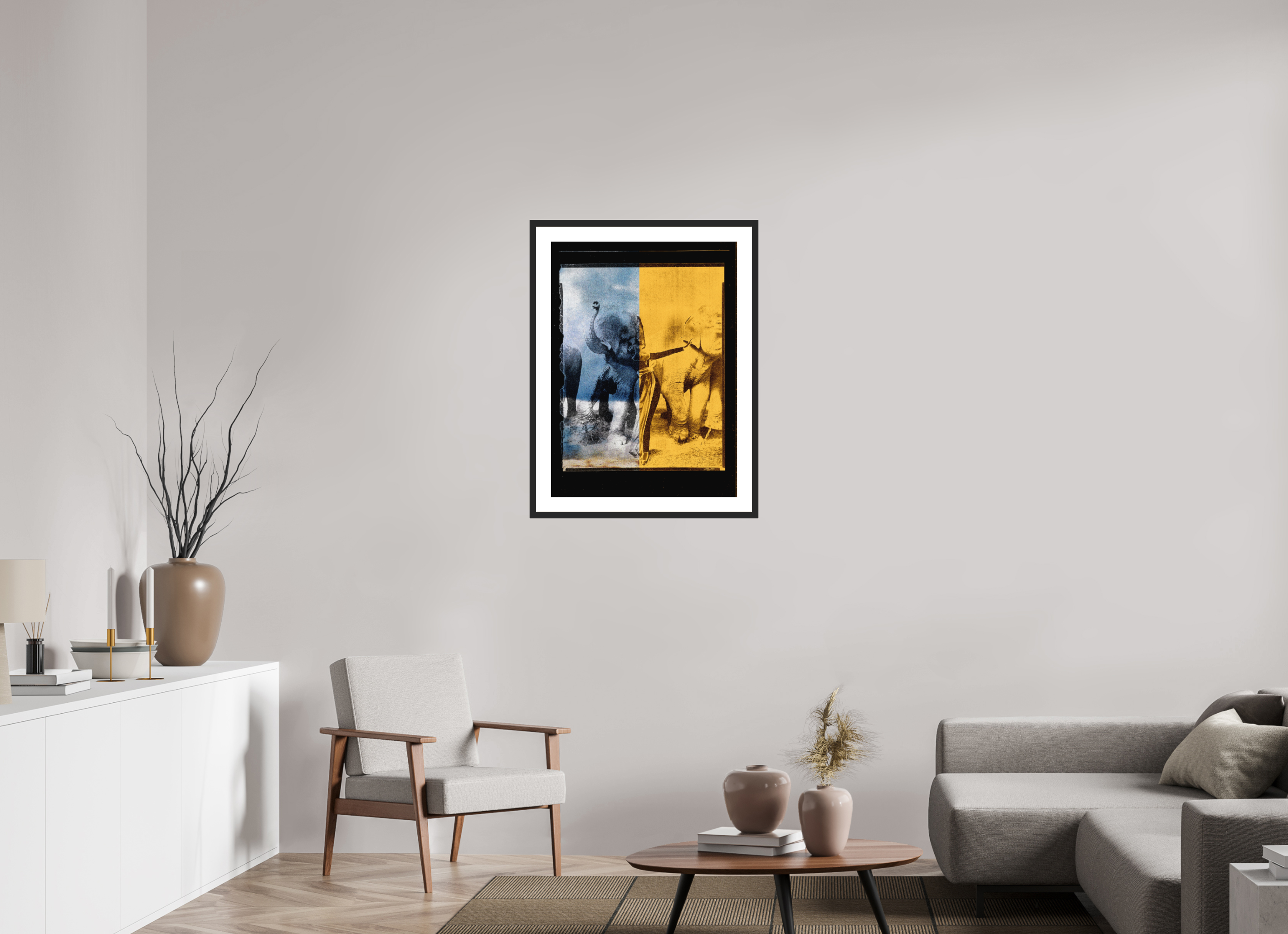 24 x 32.8″, Fuji Crystal Archive Print Framed (Black) Tusko