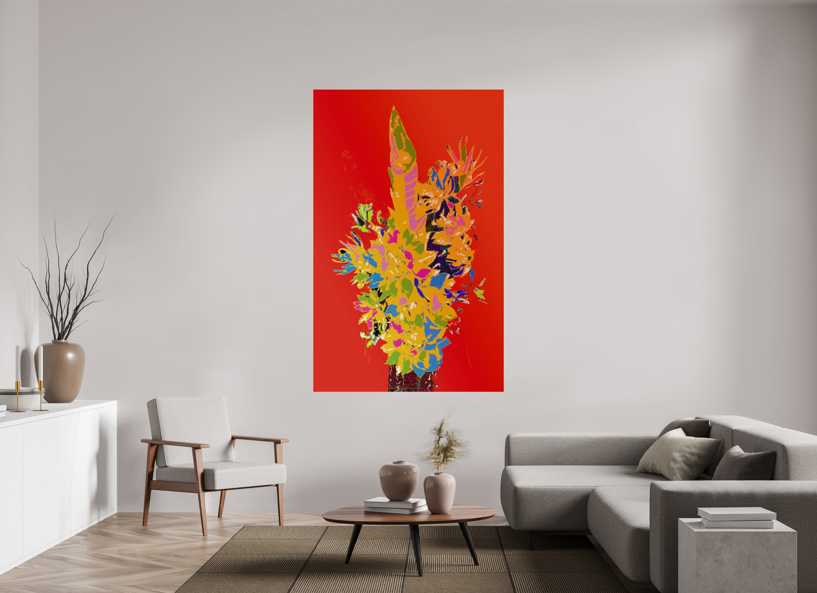 47 x 74.6″, Photo Print Under Acrylic Glass Pop Vase 3