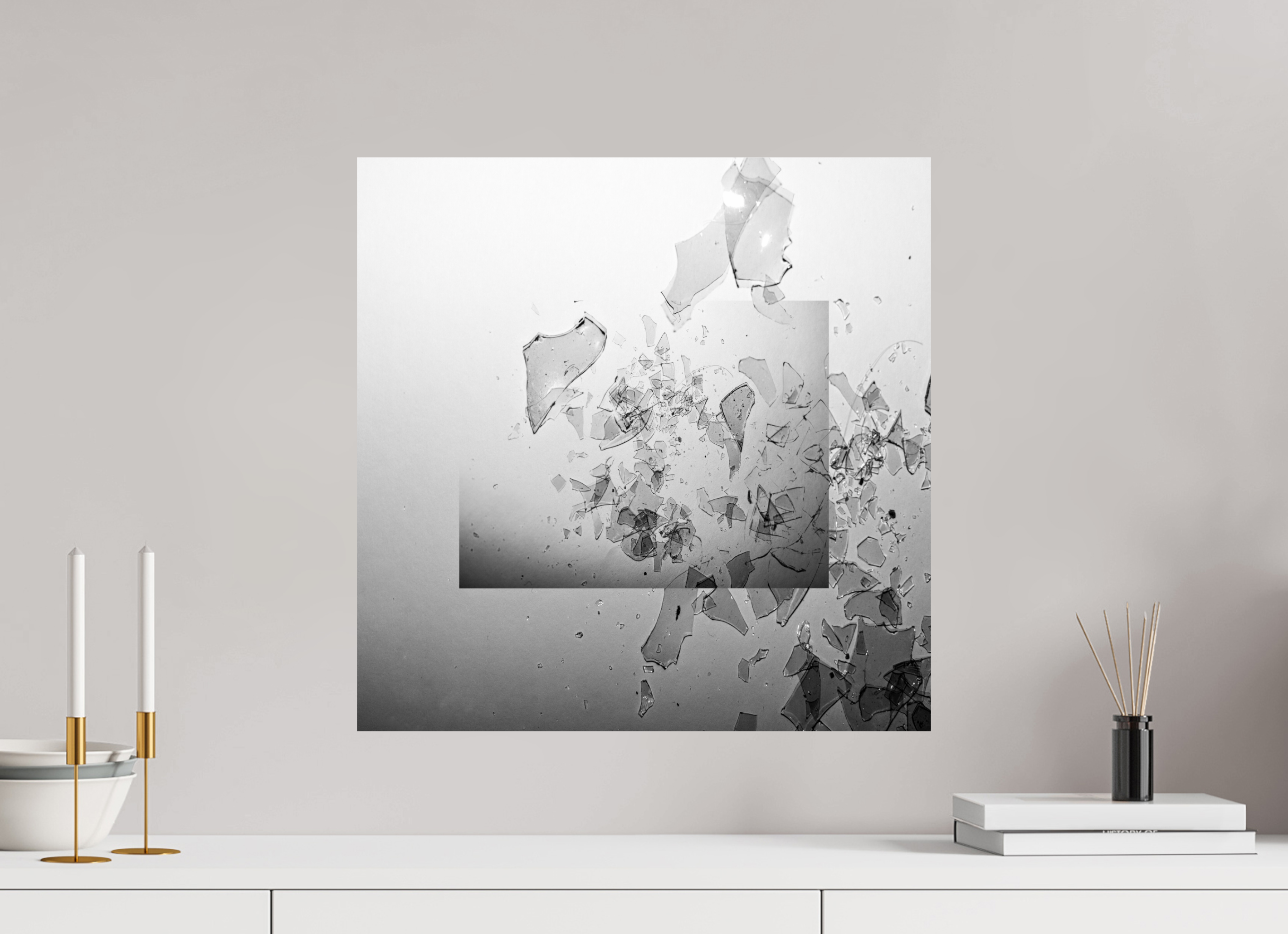 20 x 20″, Fine Art Print glass