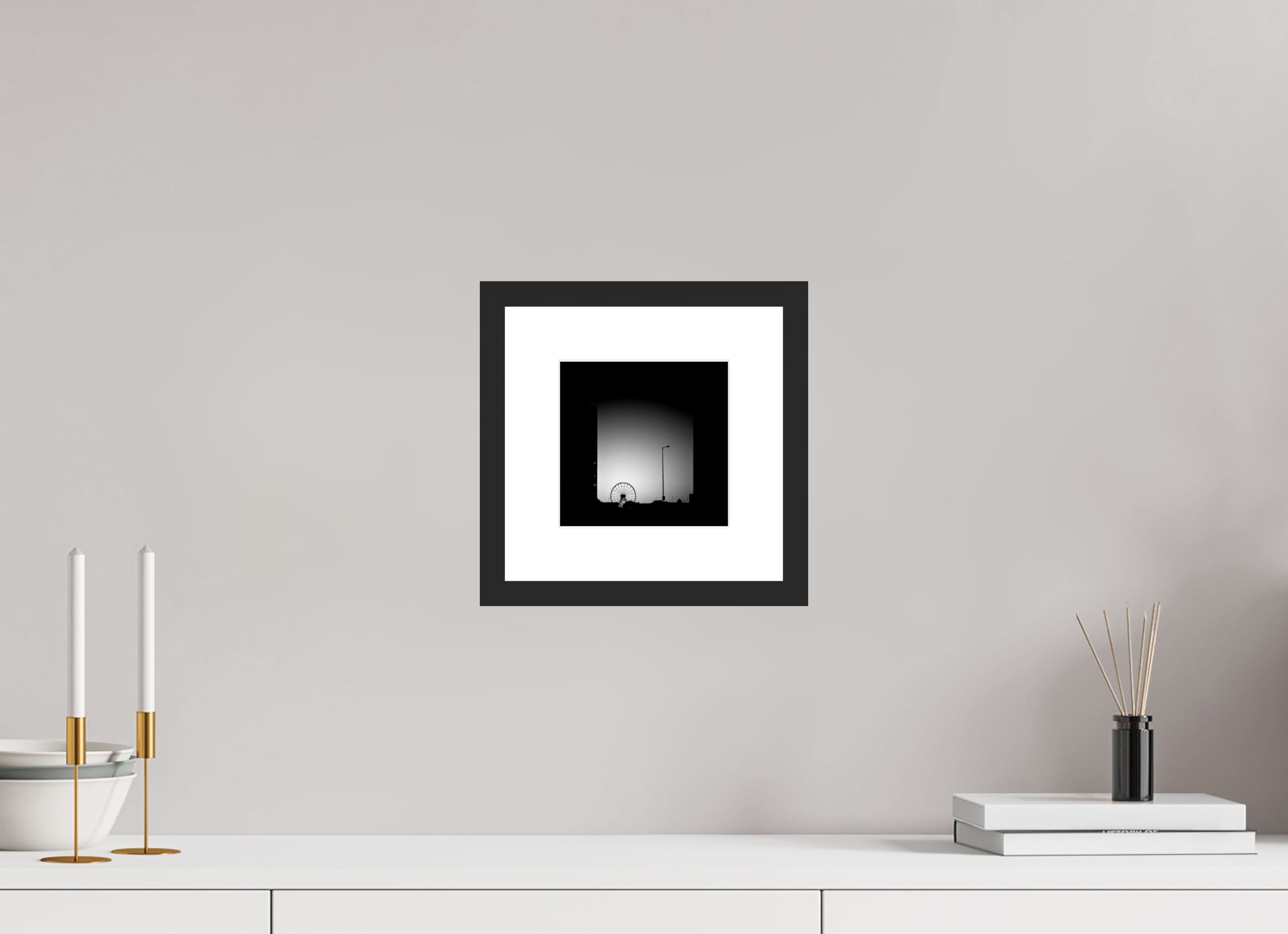 6.1 x 6″, Fuji Crystal Archive Print Framed (Black) Navy Pier