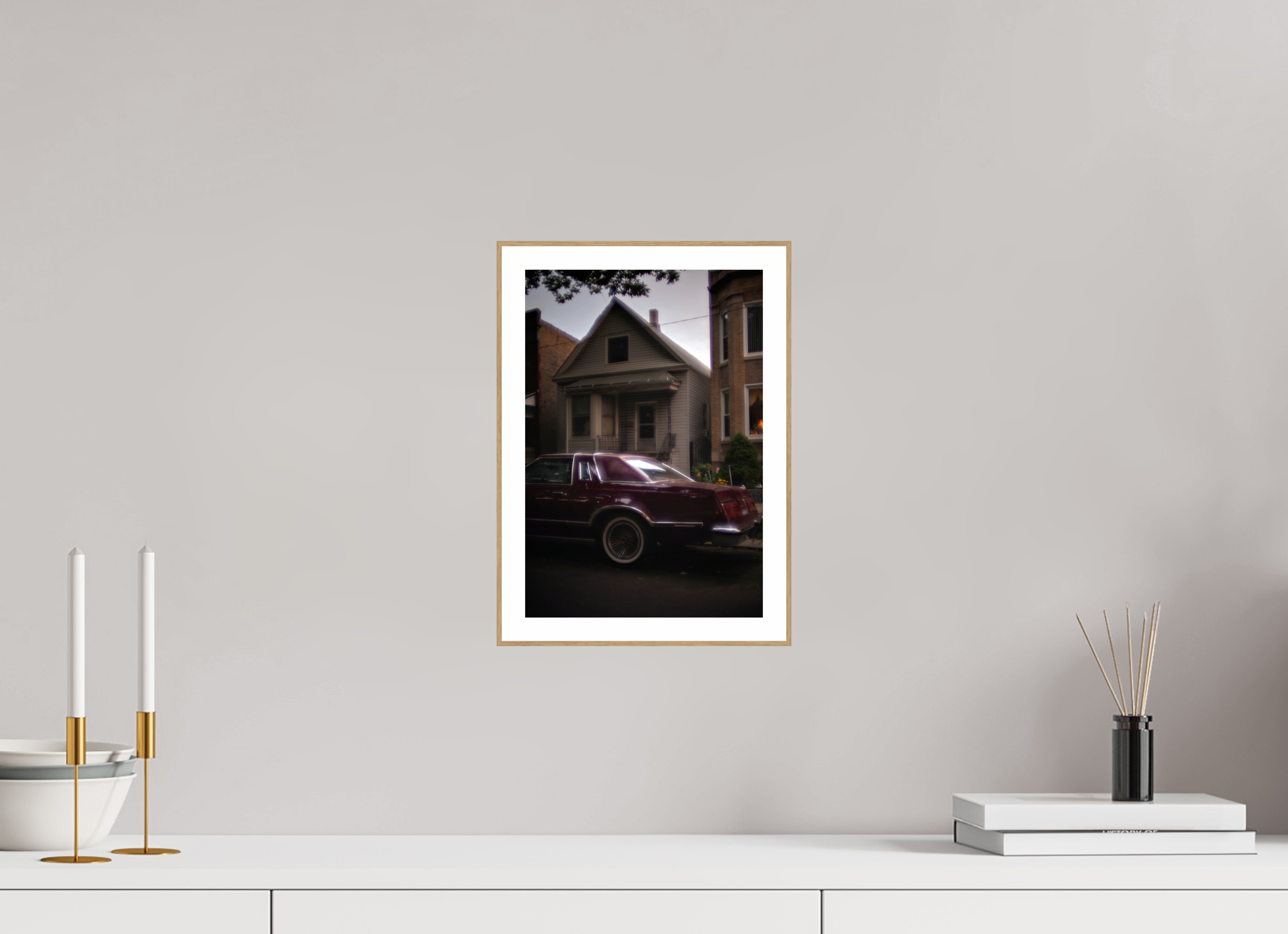 8 x 11.7″, Solid Wood ArtBox (Oak) 70s Glow