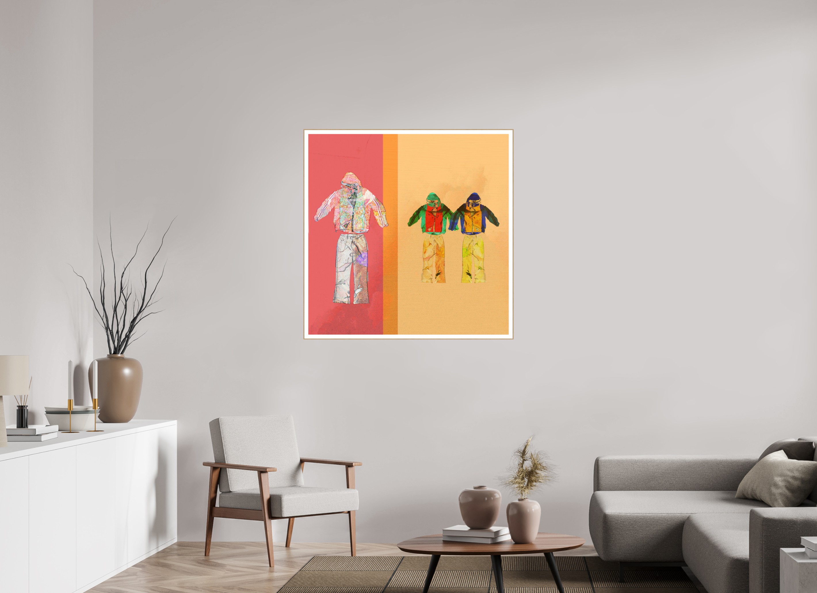 40 x 40″, Solid Wood ArtBox (Oak) 006