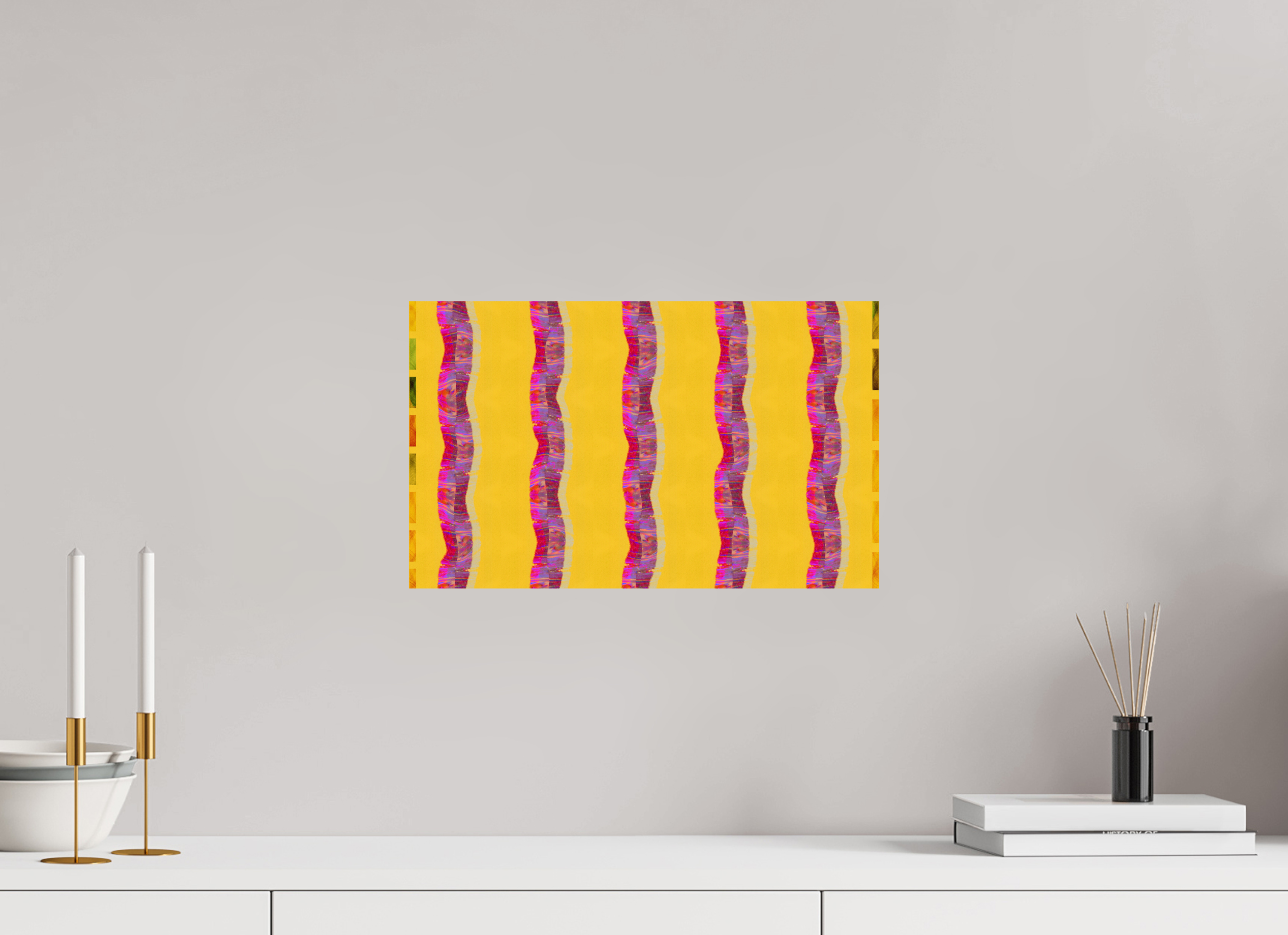 16.4 x 10″, Fine Art Print Purple Waves