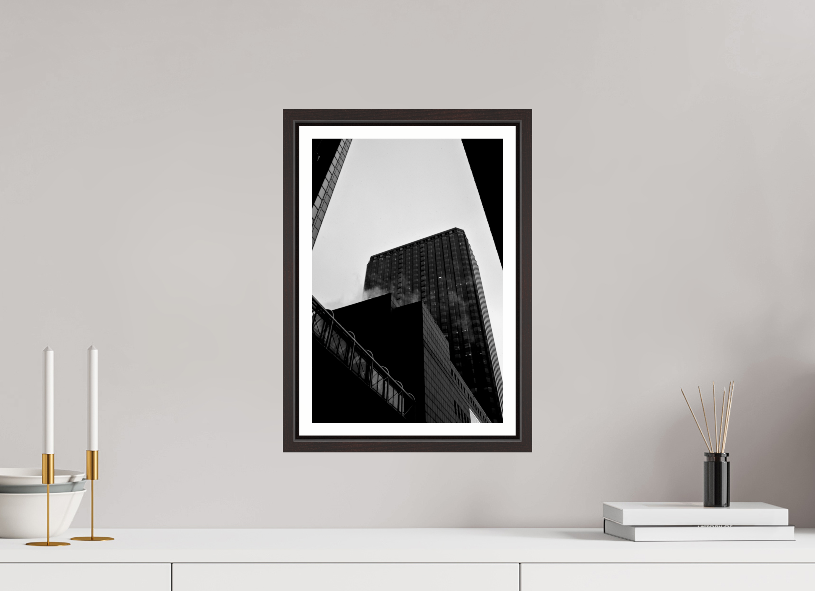 10 x 15″, Floater Frame (Alder Brown) financial District
