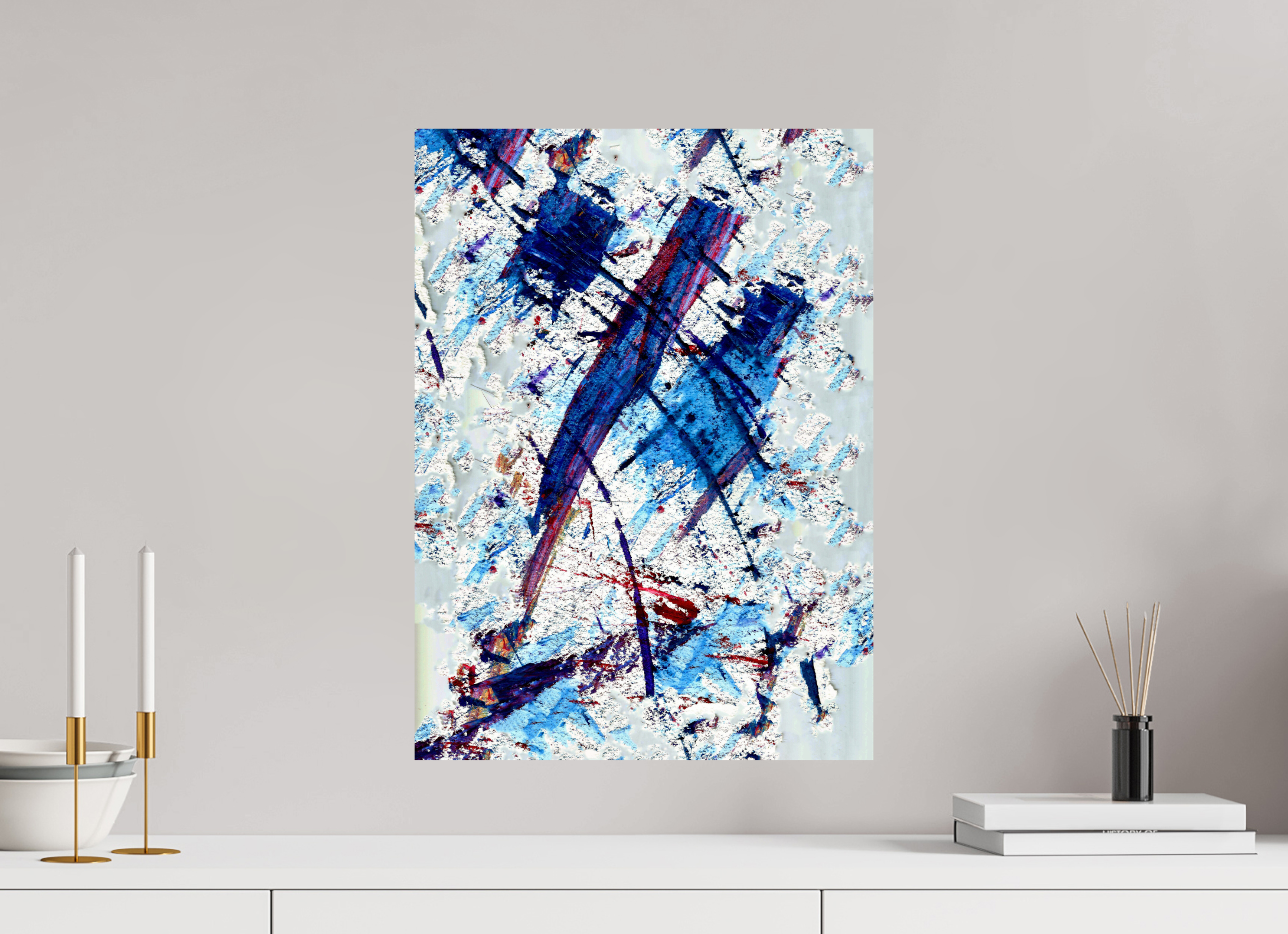 16 x 22″, Fine Art Print blue