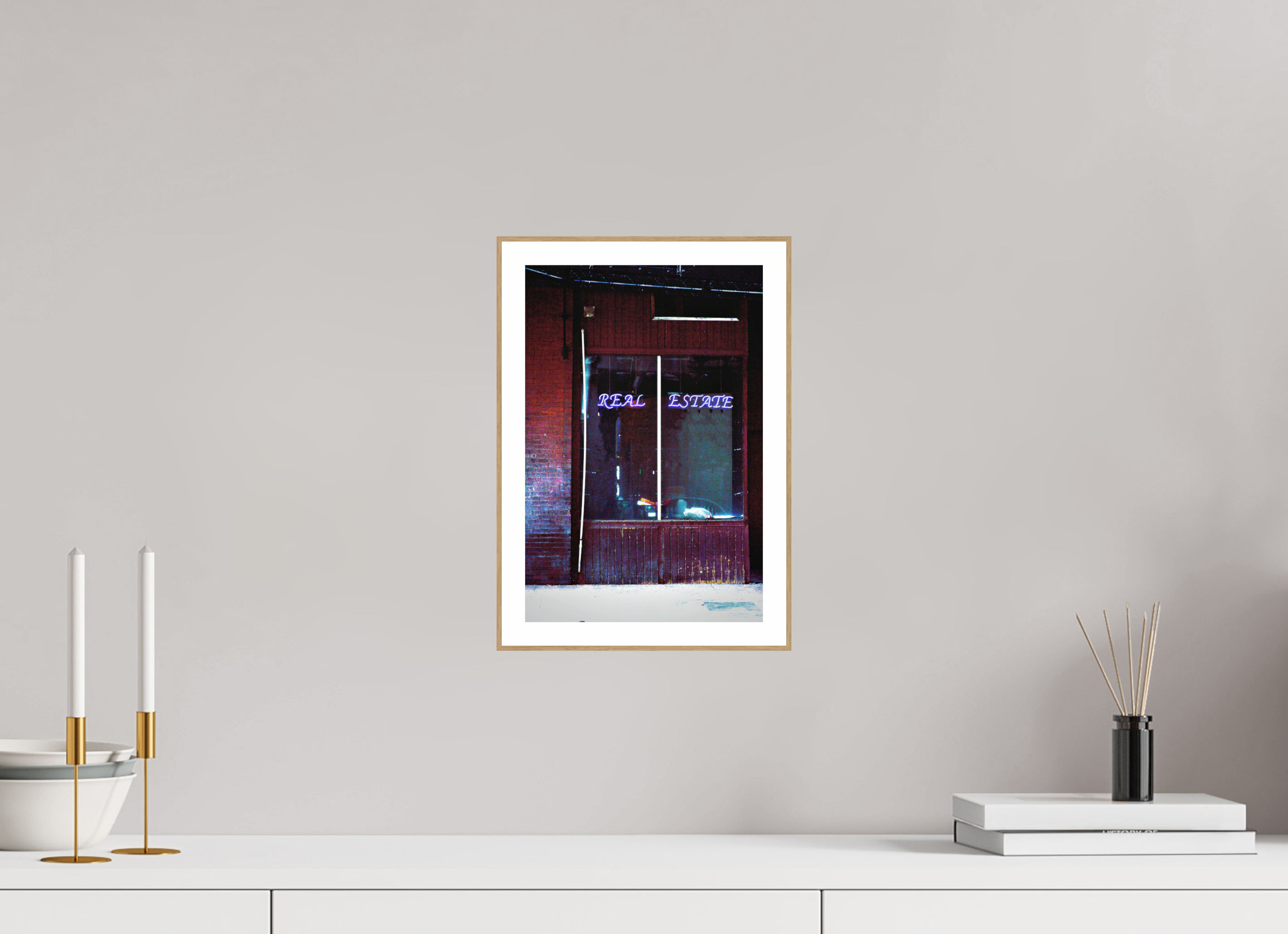 8 x 12″, Solid Wood ArtBox (Oak) Real Estate
