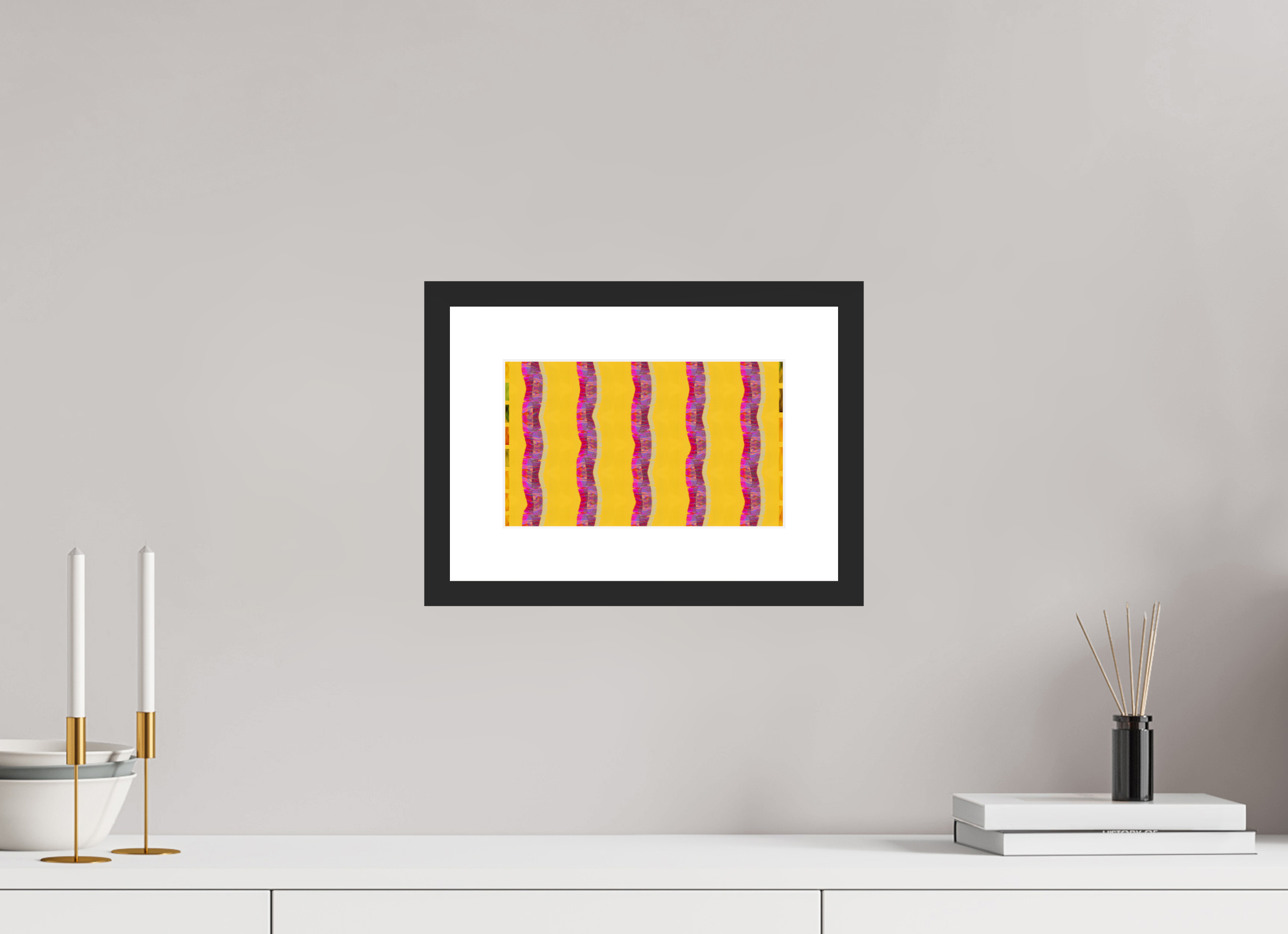 9.8 x 6″, Fuji Crystal Archive Print Framed (Black) Purple Waves
