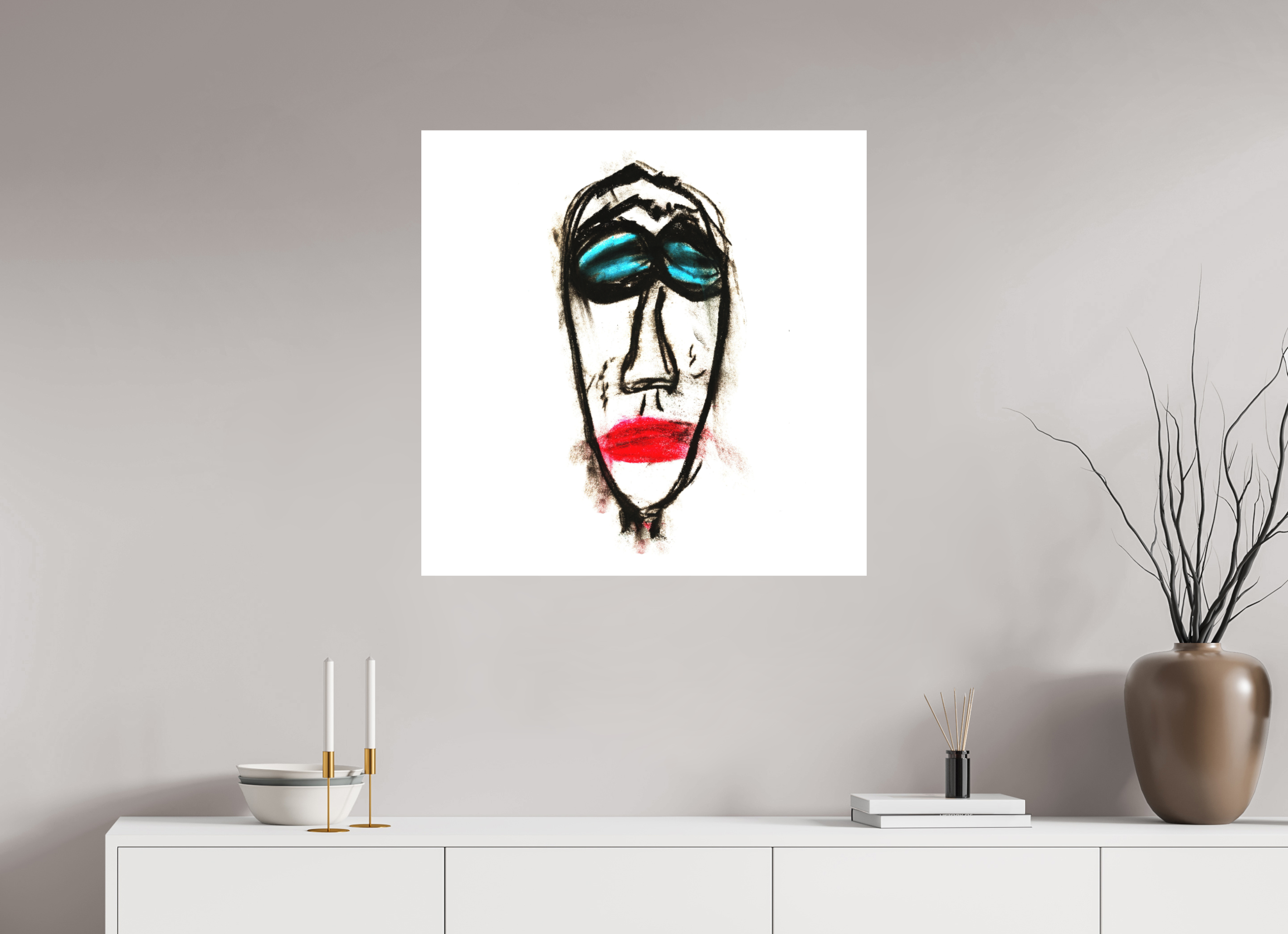 30 x 30″, Direct Print on Forex Mr. Everybody