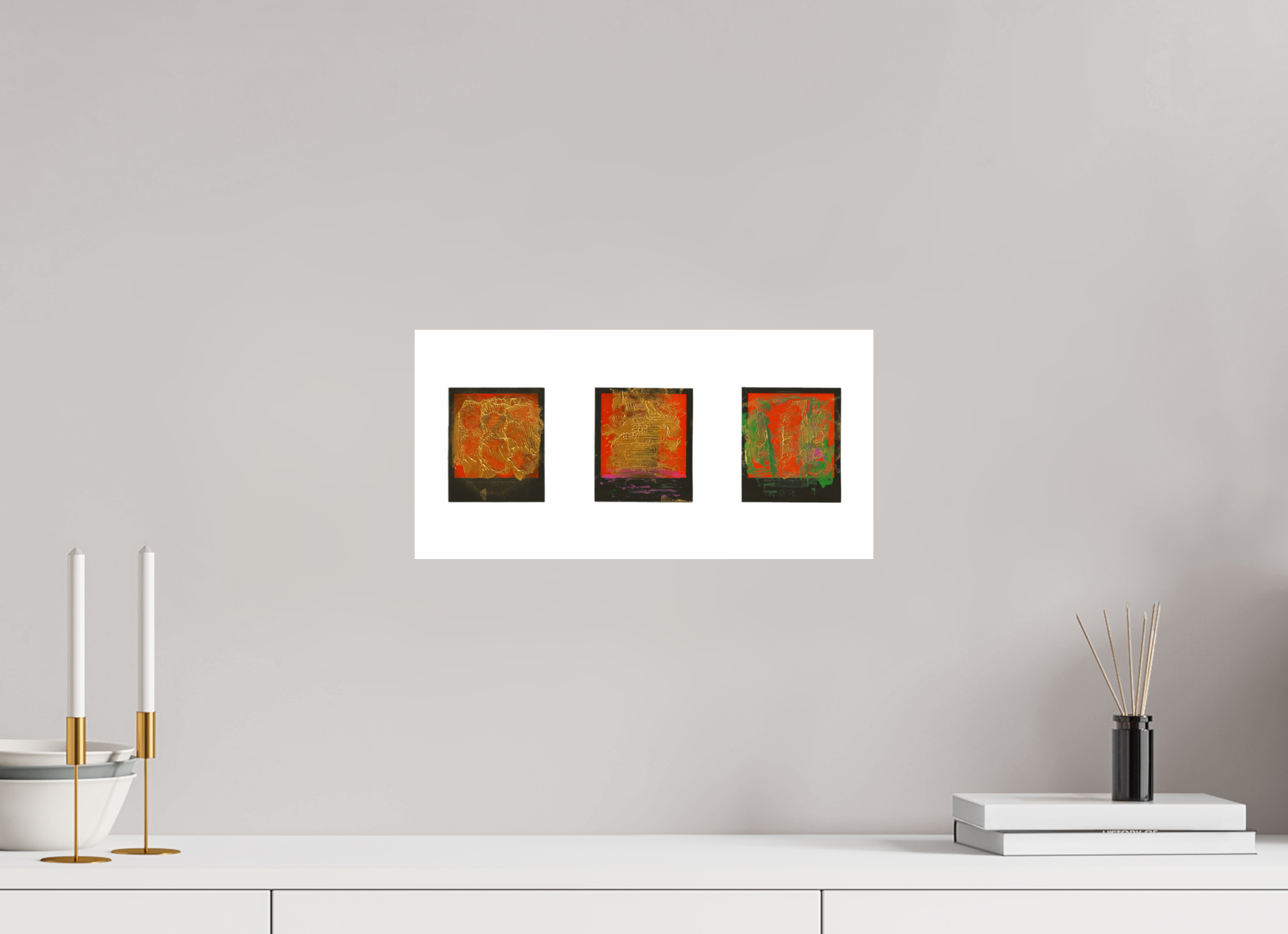 16 x 8″, Fine Art Print Polaroids
