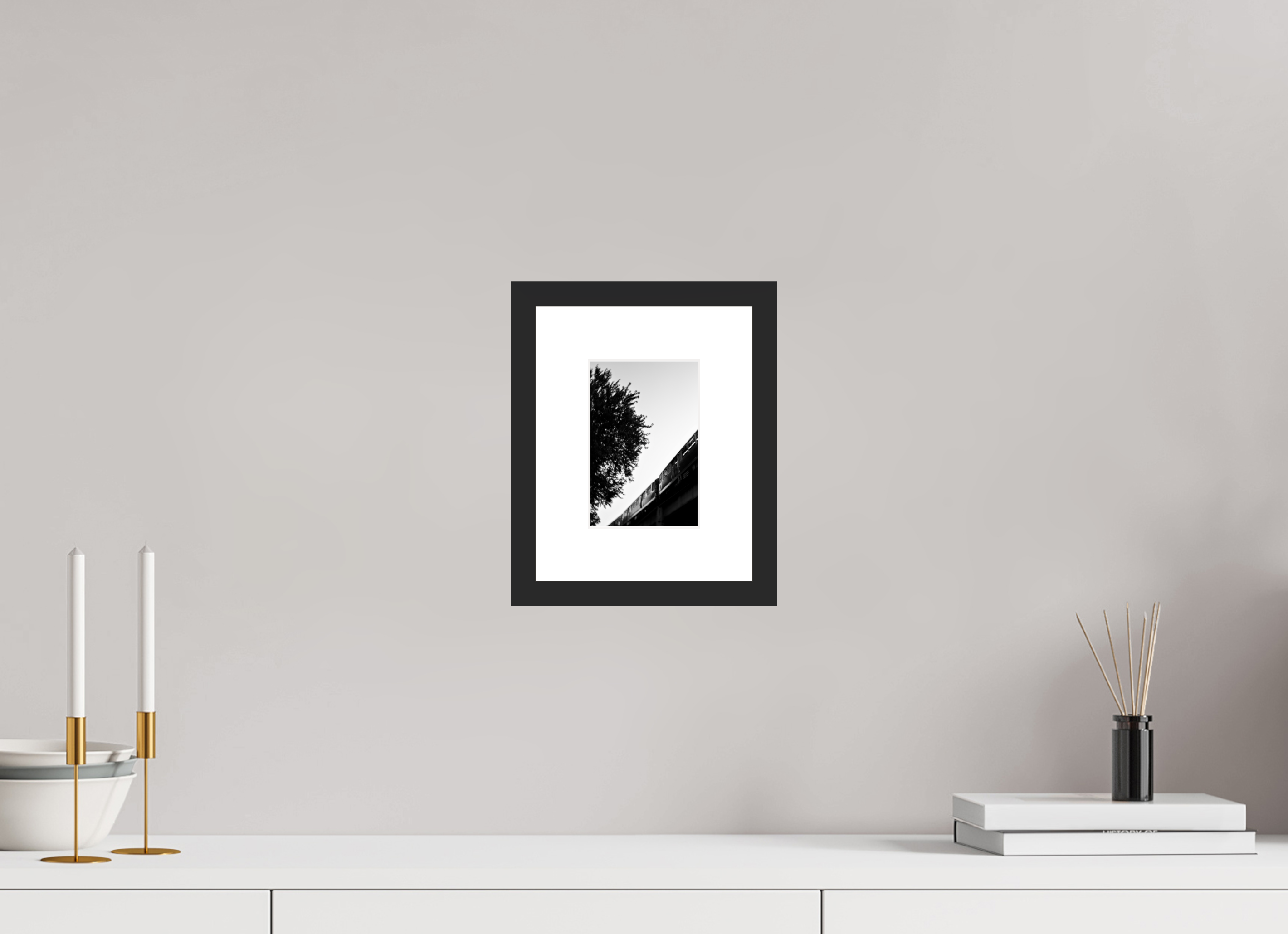 4 x 6″, Fuji Crystal Archive Print Framed (Black) Transit