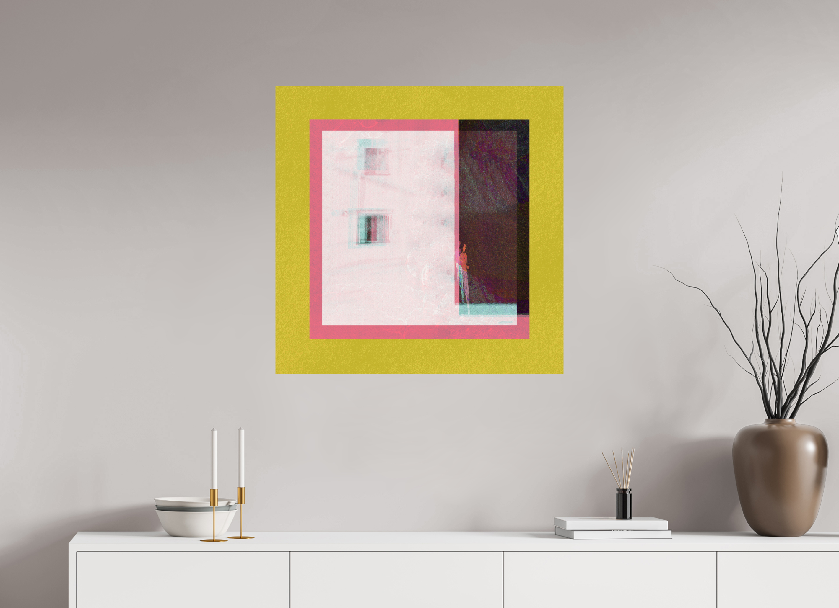 30 x 30″, Fine Art Print Corner Store
