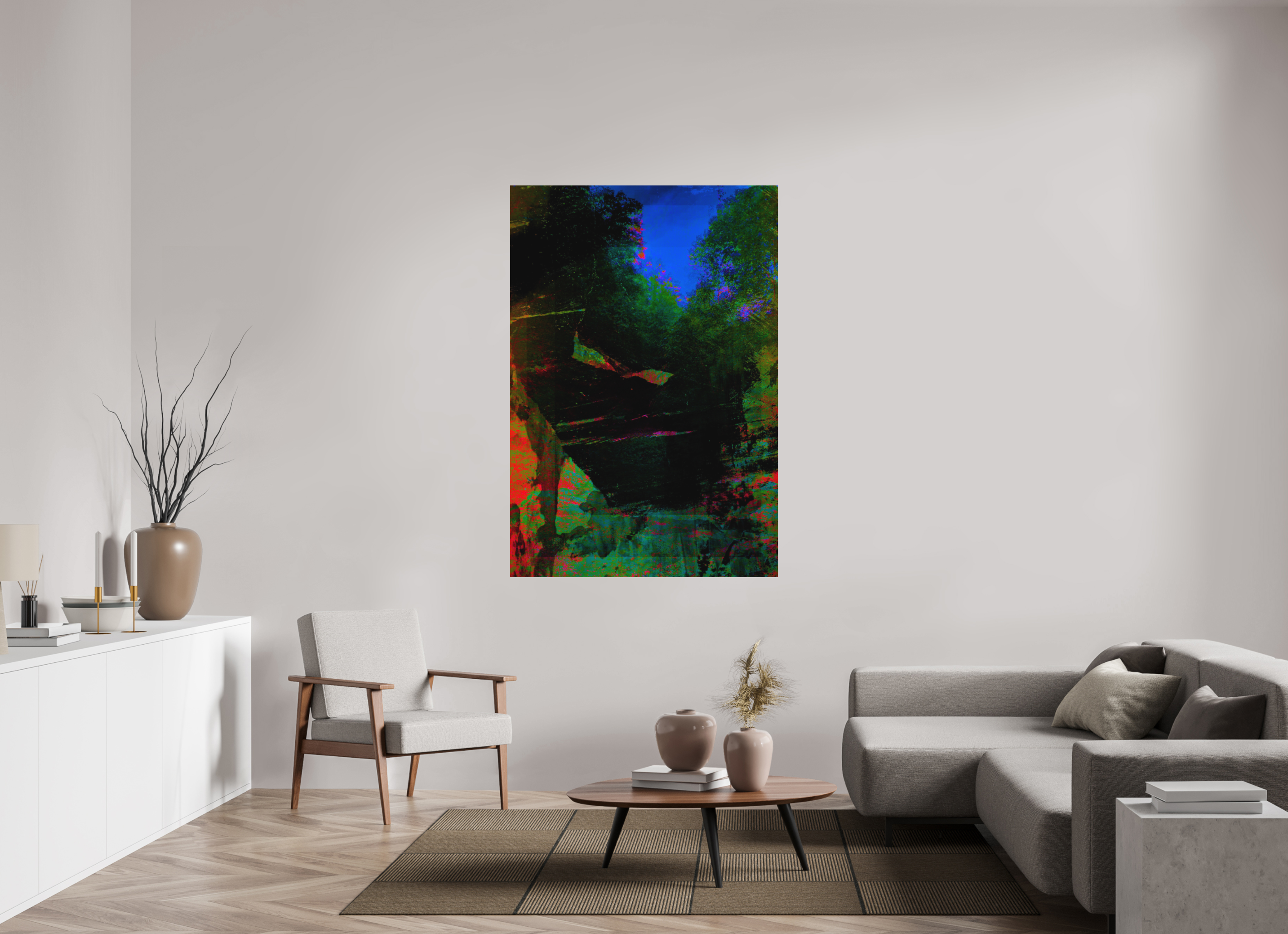 43 x 62.9″, Direct Print on Forex greens