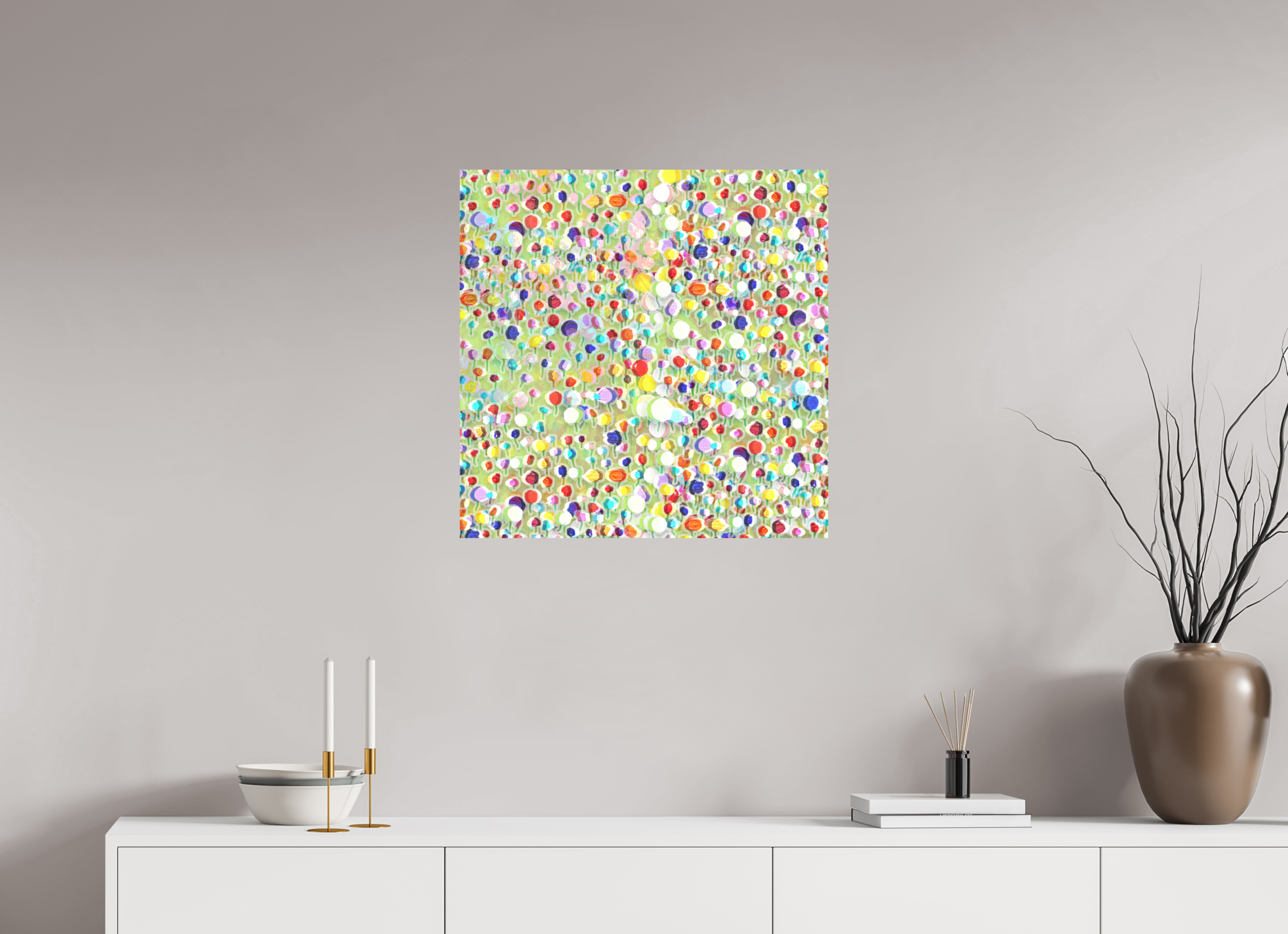 25 x 25″, Fine Art Print tulips