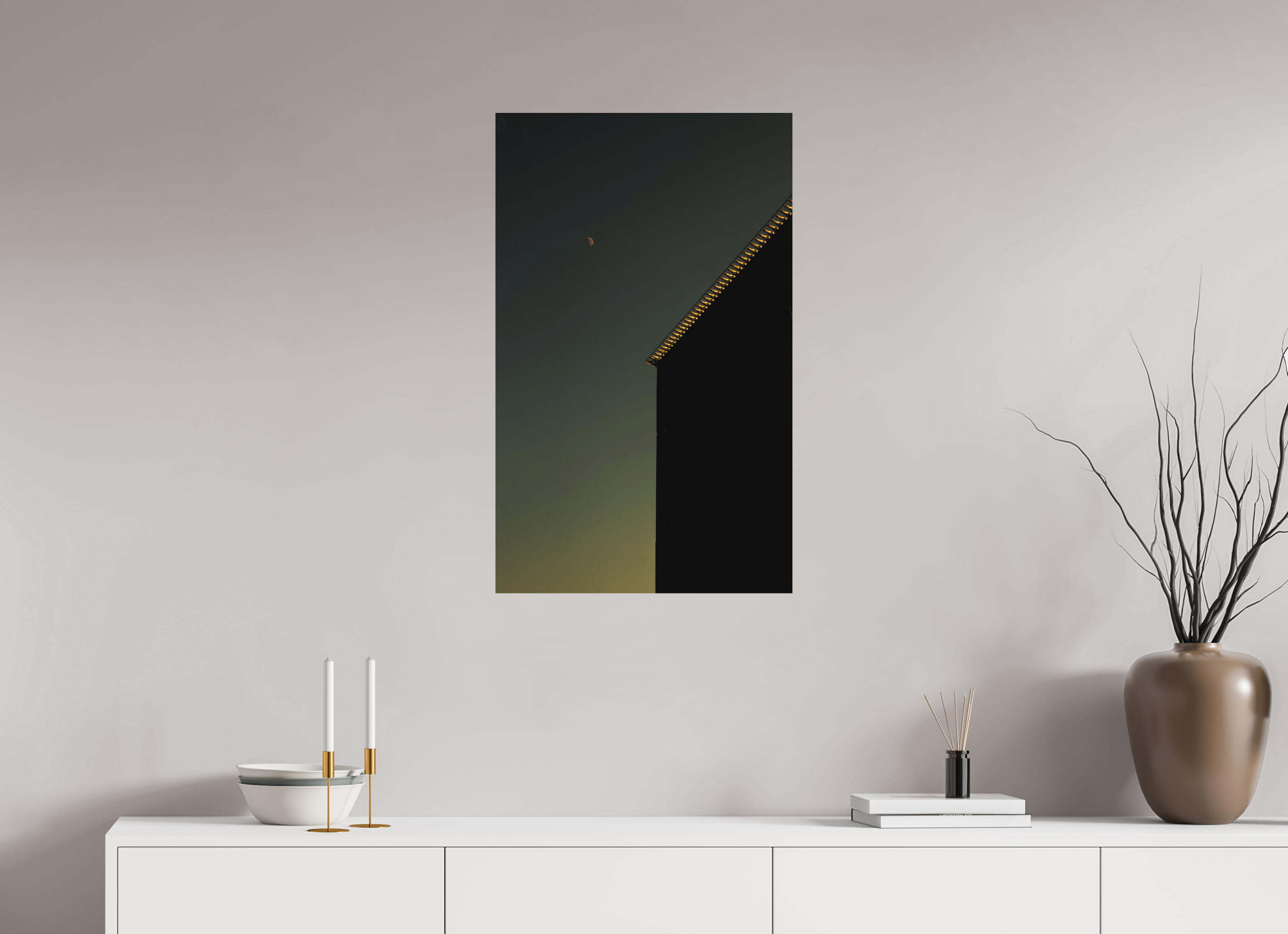 20 x 32.4″, Aluminum Dibond Sweet Moon