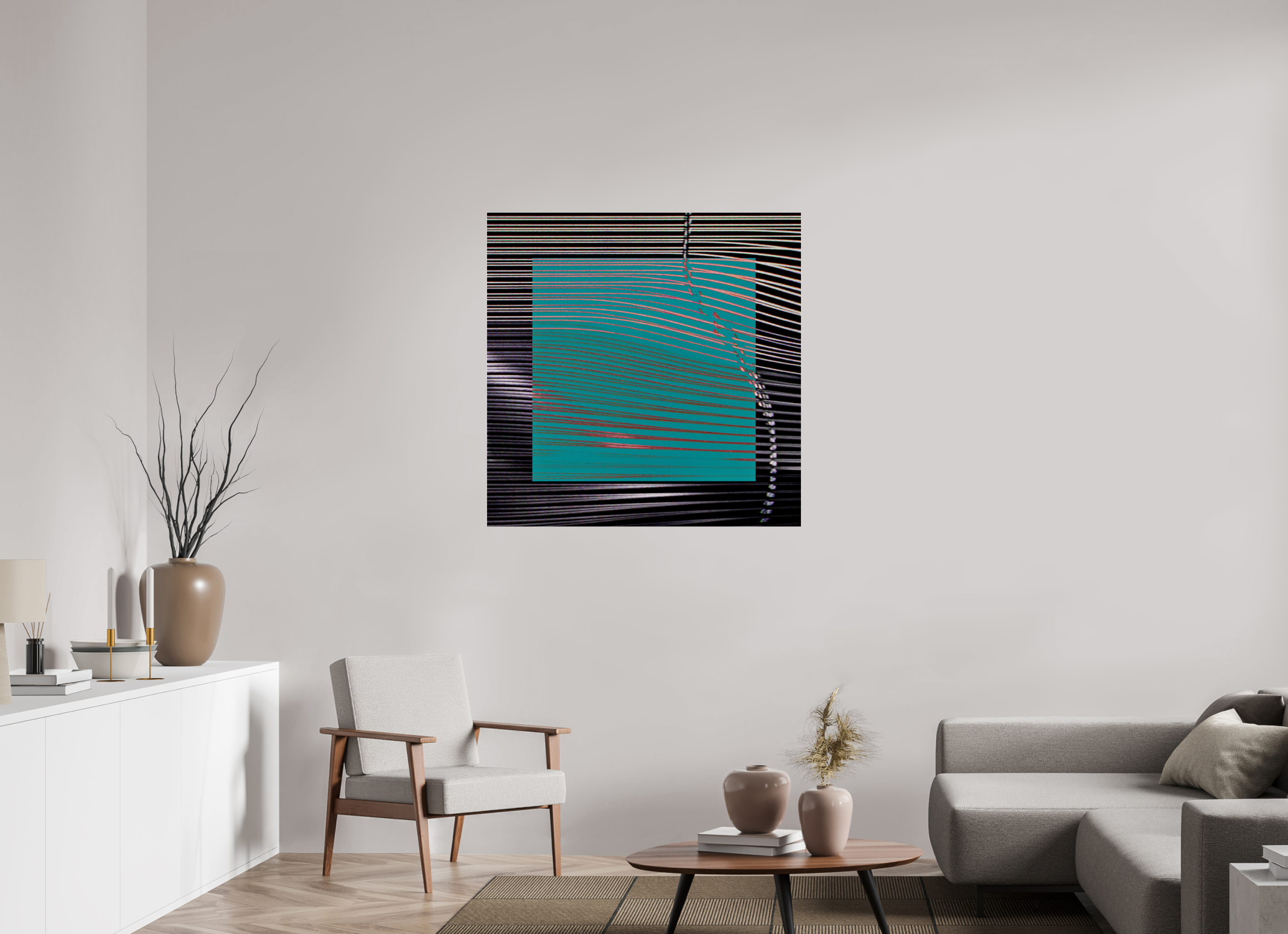40 x 40″, Photo Print Under Acrylic Glass New Wave