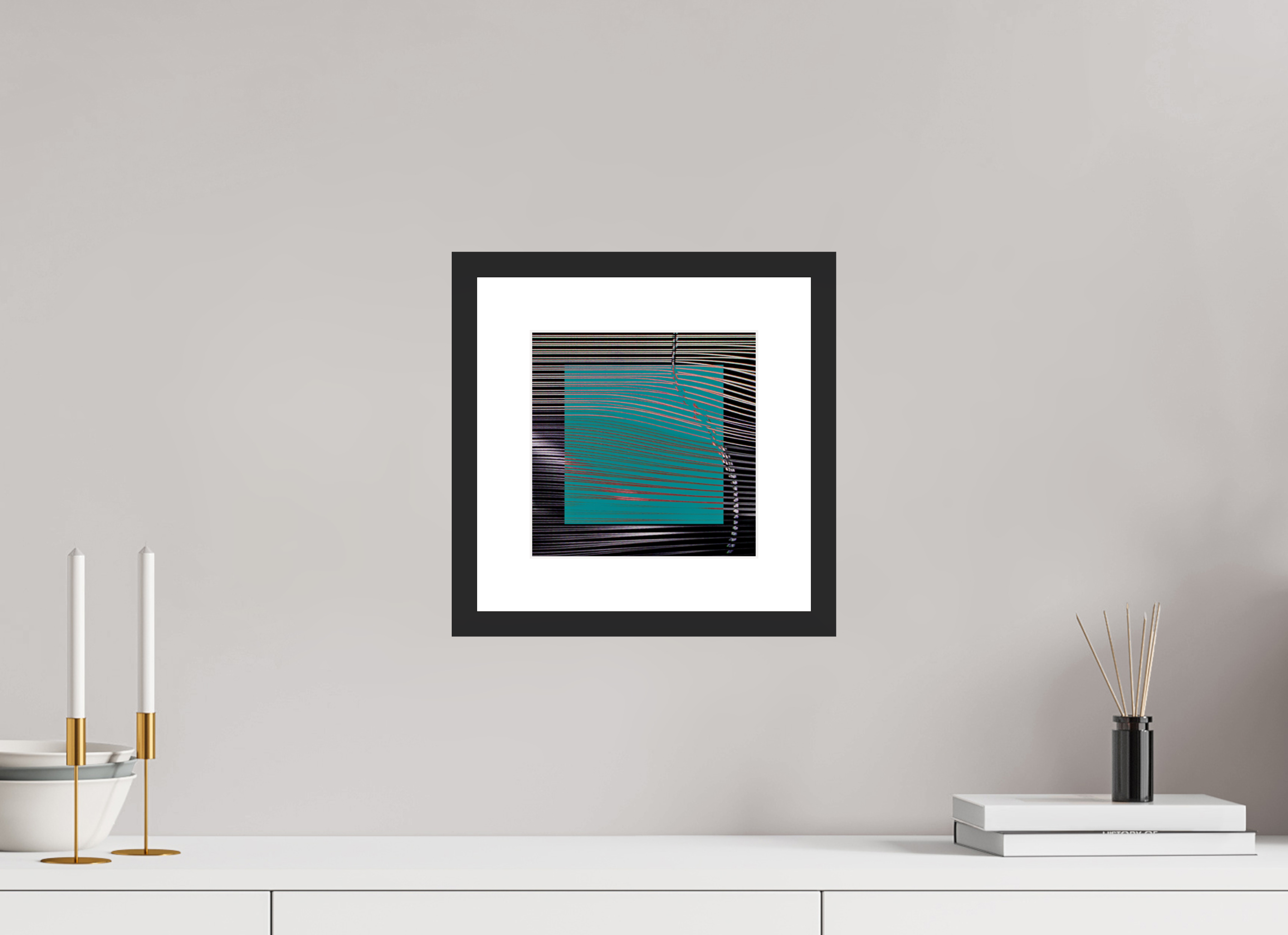 8 x 8″, Fuji Crystal Archive Print Framed (Black) New Wave