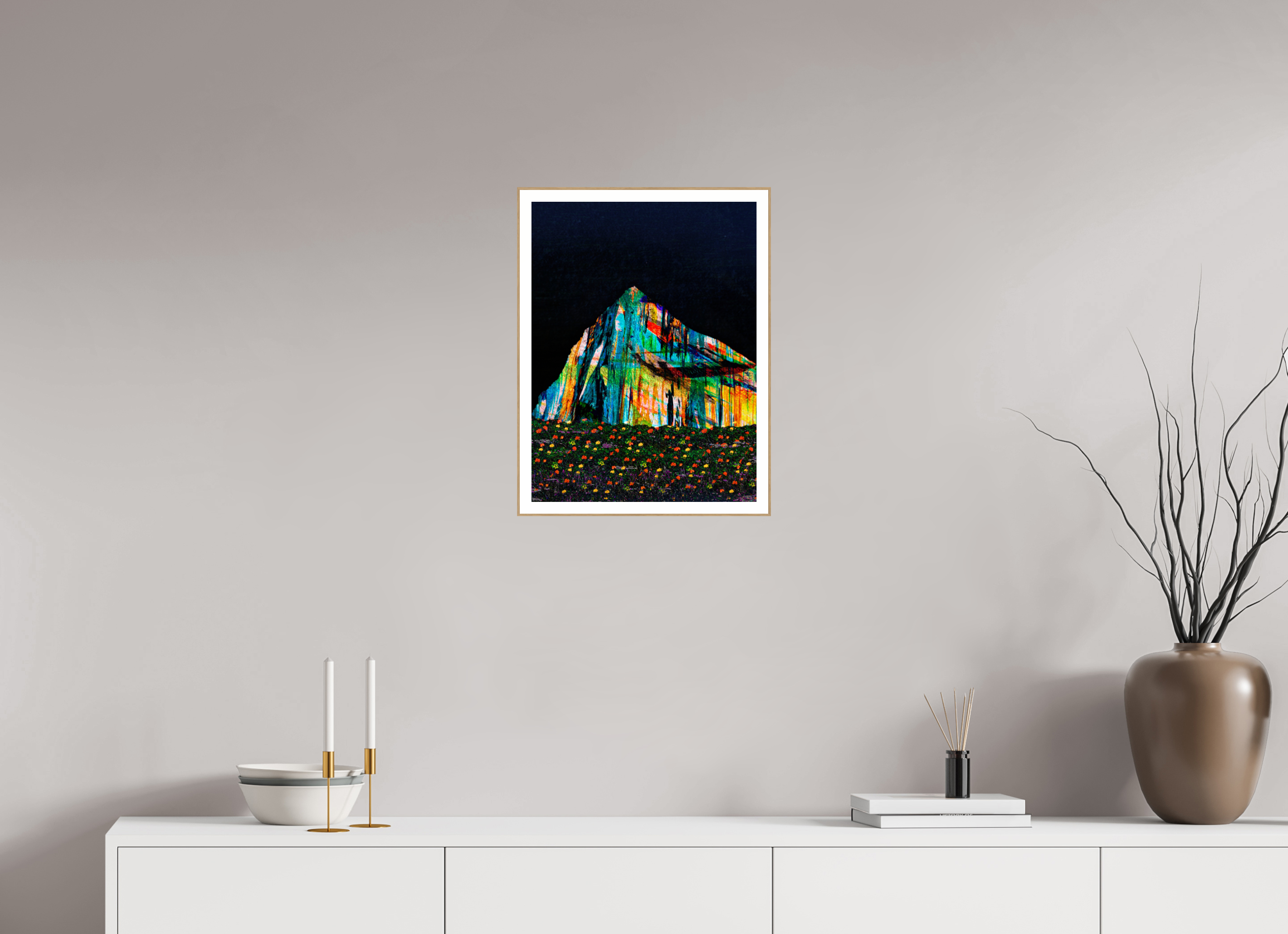 15 x 20″, Solid Wood ArtBox (Oak) Meadows