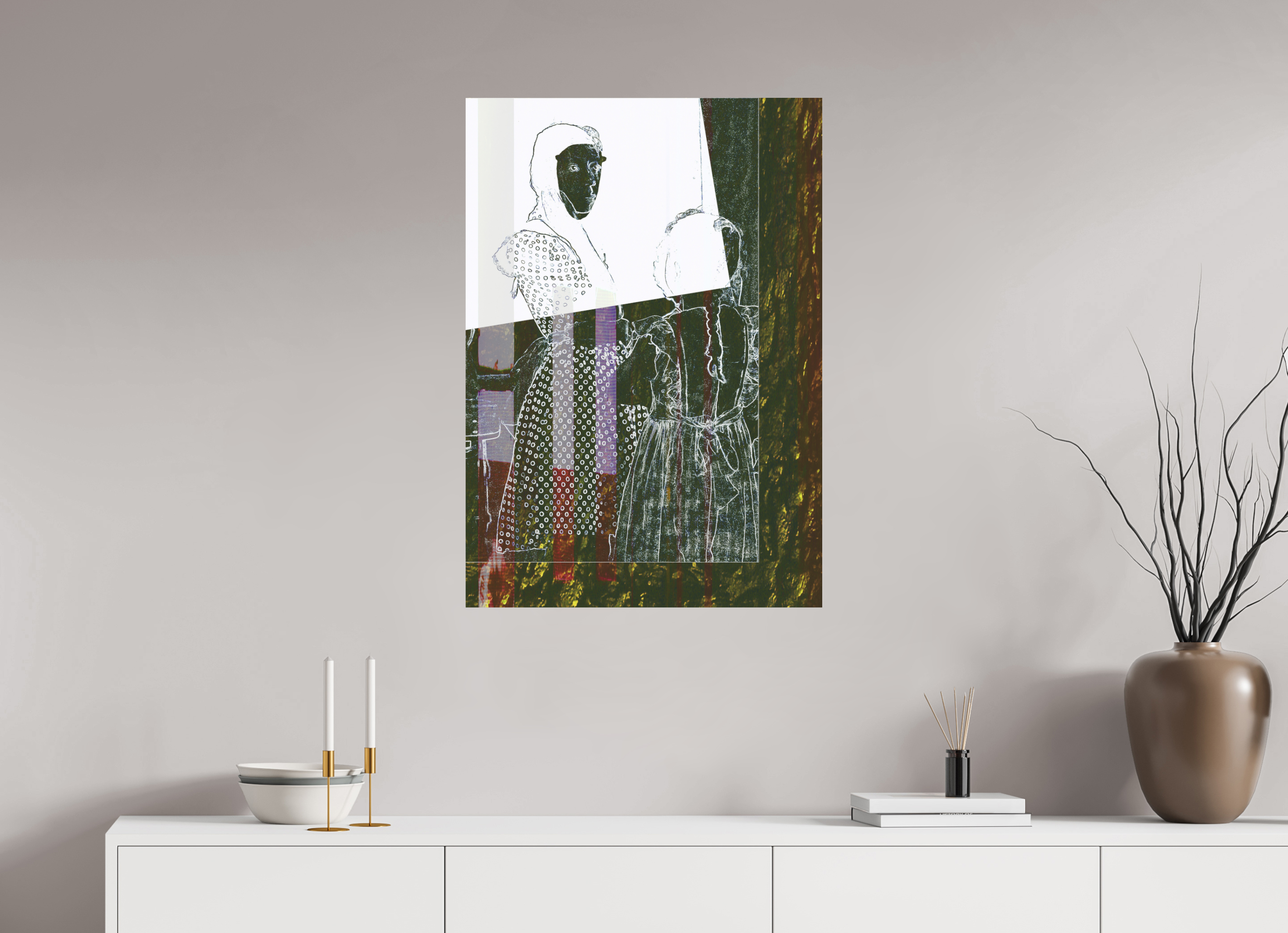 24 x 34.4″, Aluminum Dibond Motherly