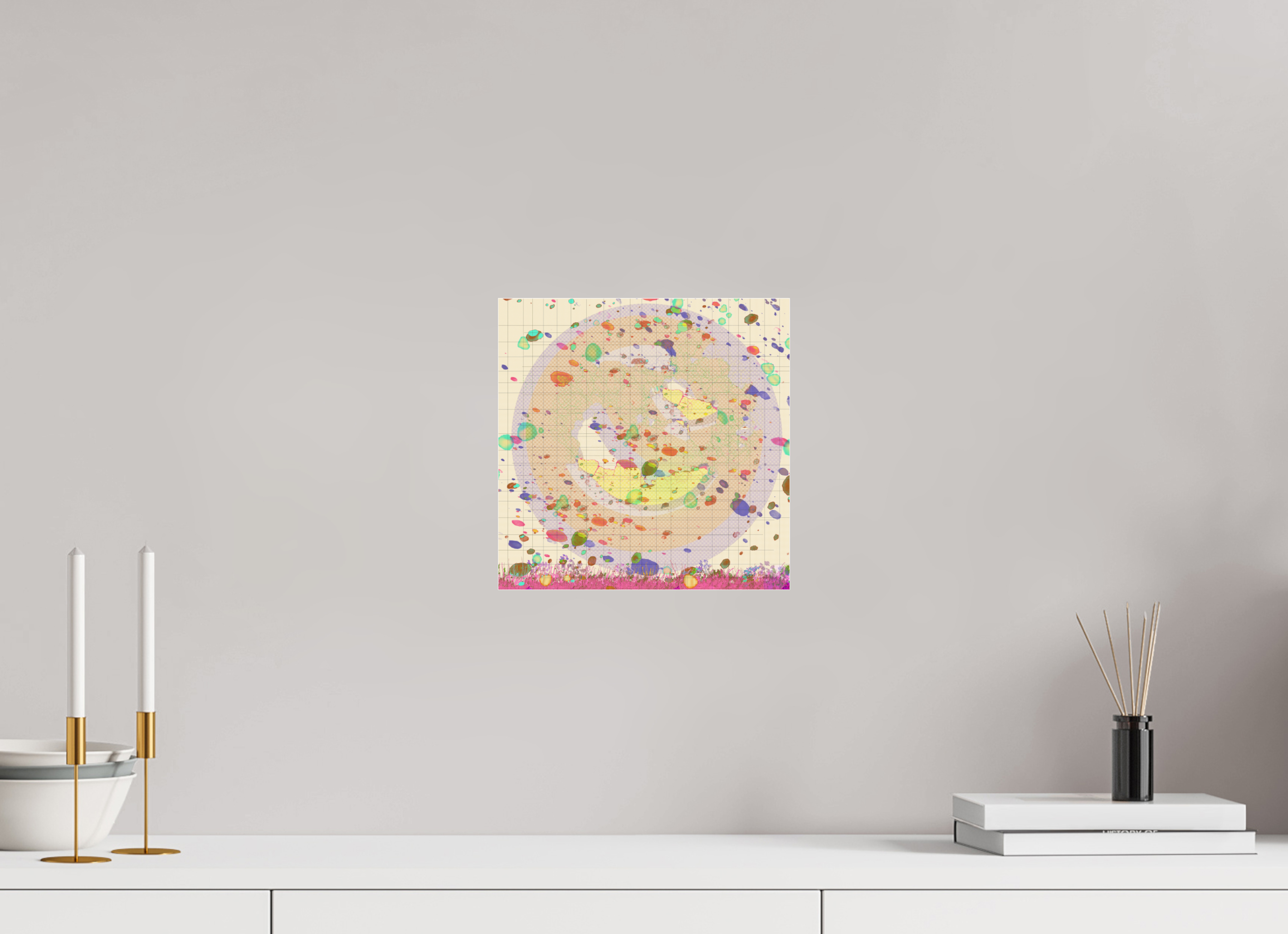 10 x 10″, Photo Print Under Acrylic Glass Grids