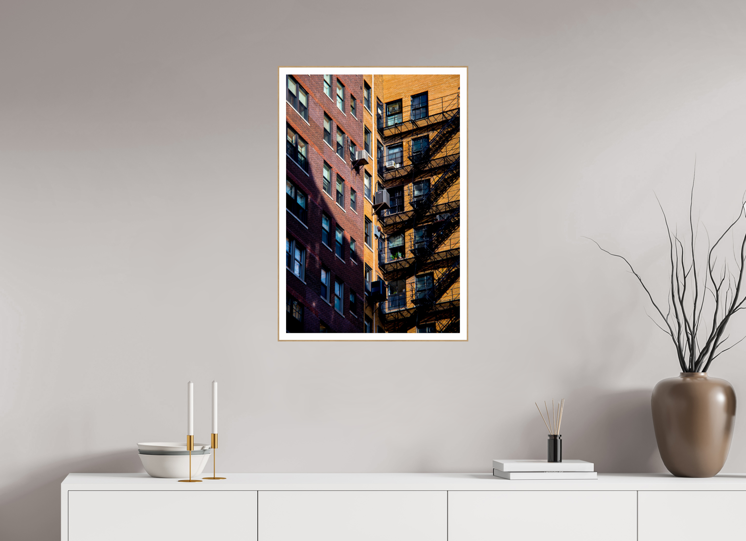 20 x 29.8″, Solid Wood ArtBox (Oak) City Escape