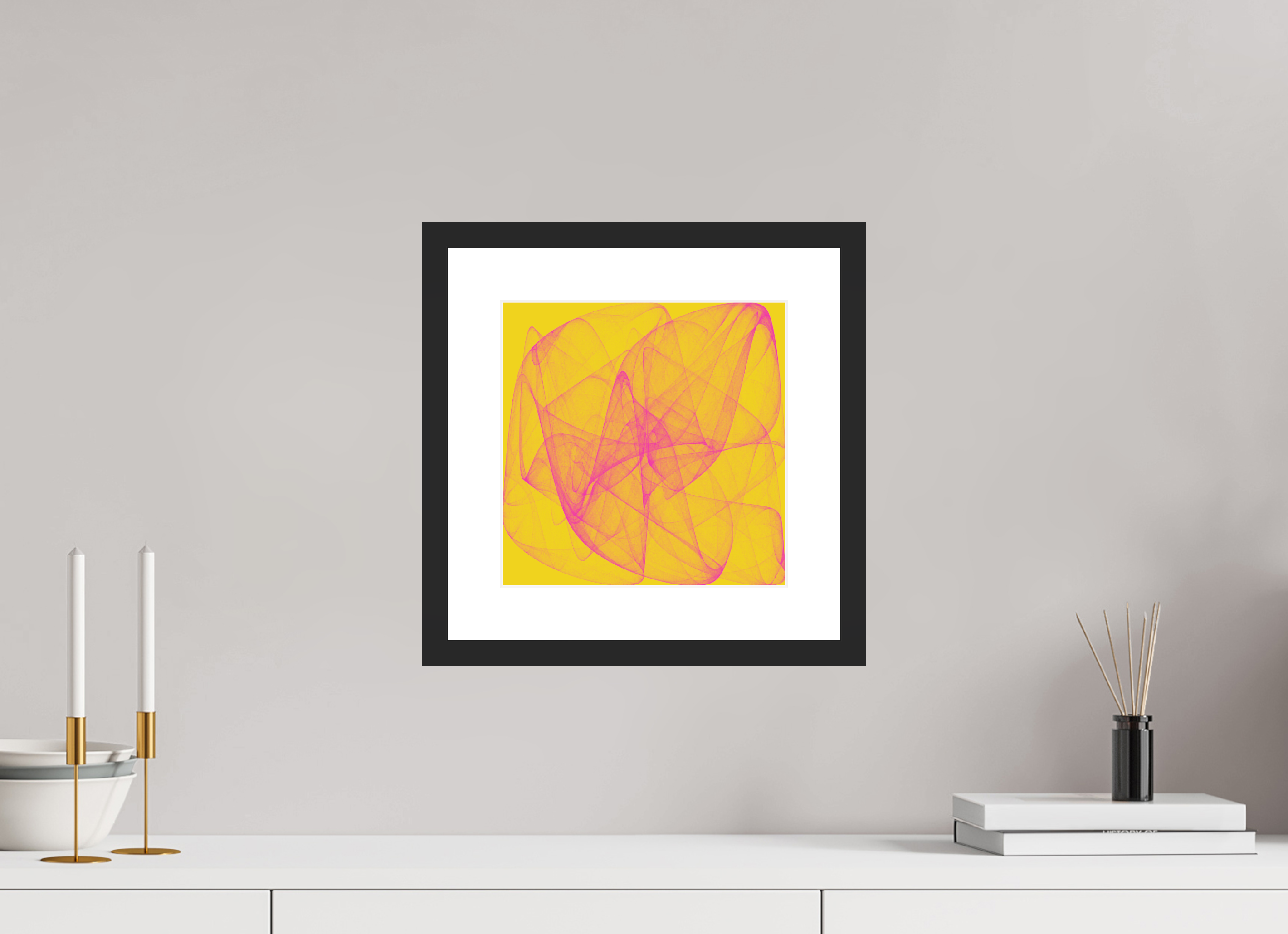 10 x 10″, Fuji Crystal Archive Print Framed (Black) Yellow Stuff