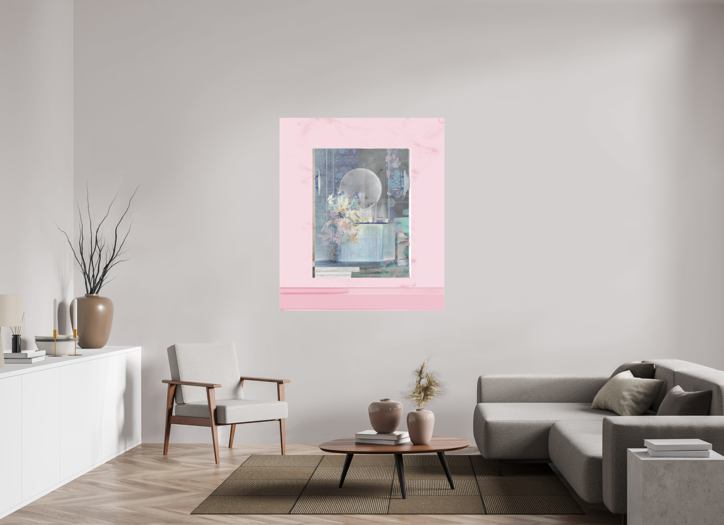 47 x 55″, Photo Print Under Acrylic Glass Interior Design