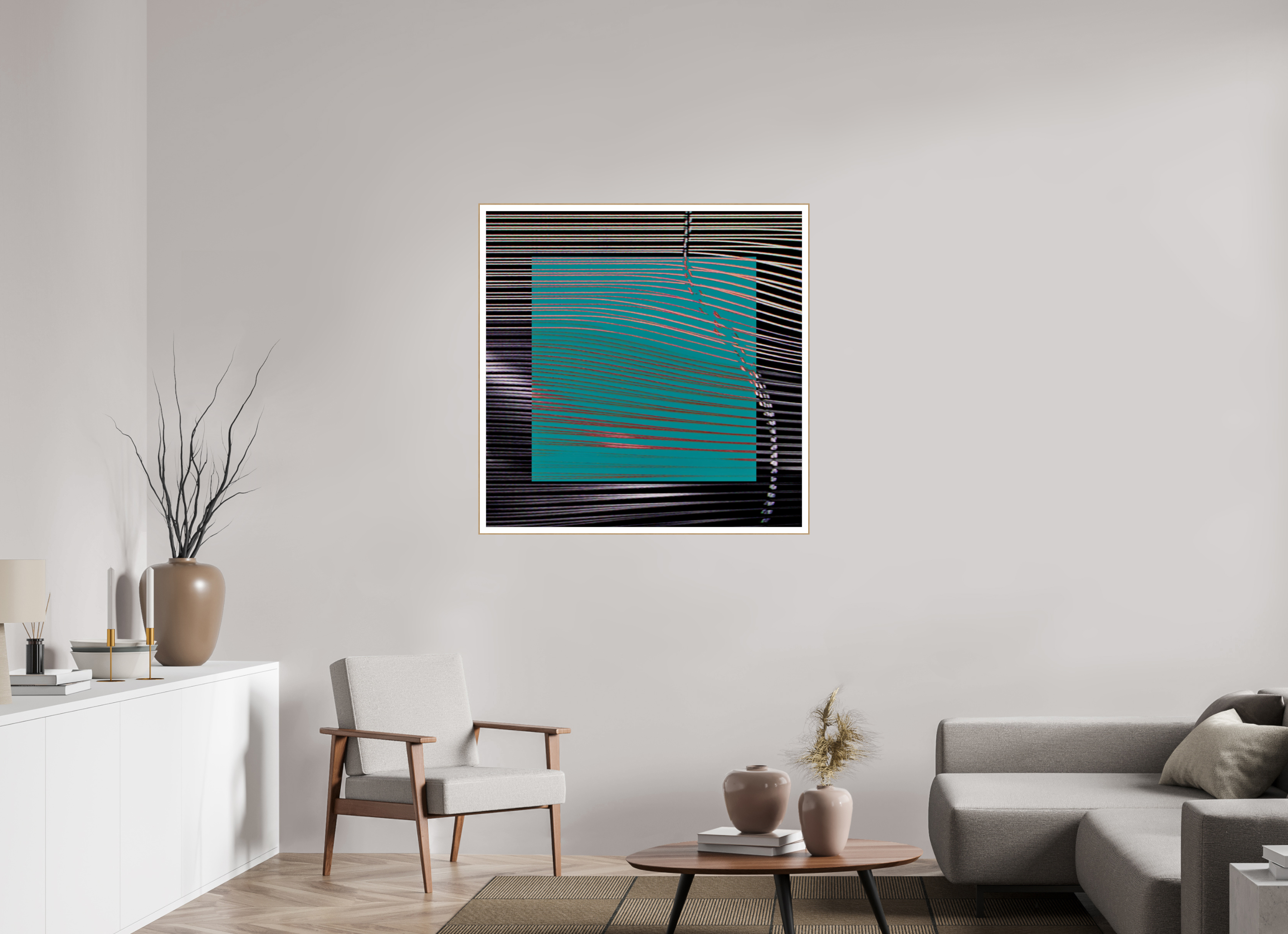 40 x 40″, Solid Wood ArtBox (Oak) New Wave