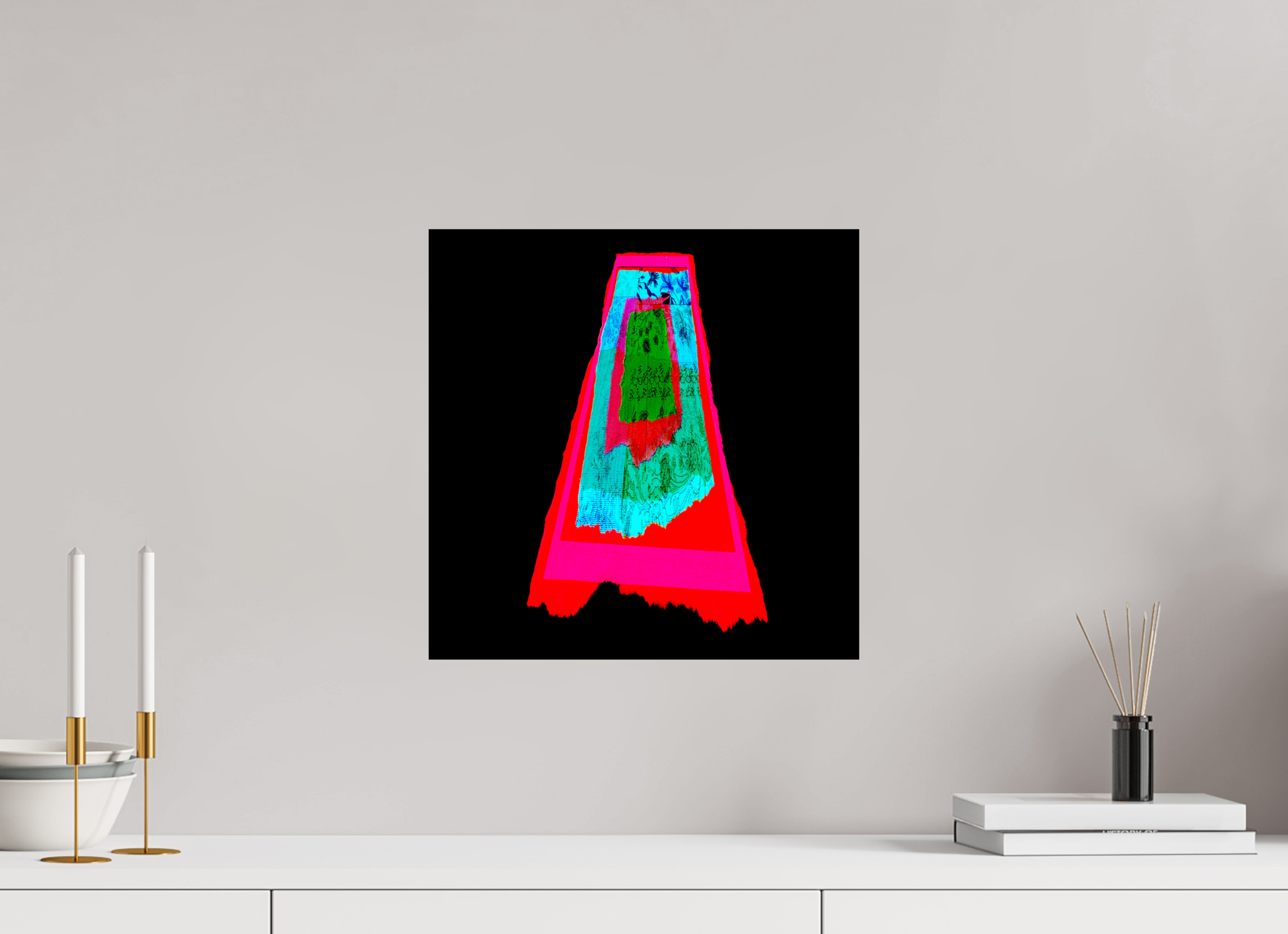 15 x 15″, Fine Art Print Drip 001