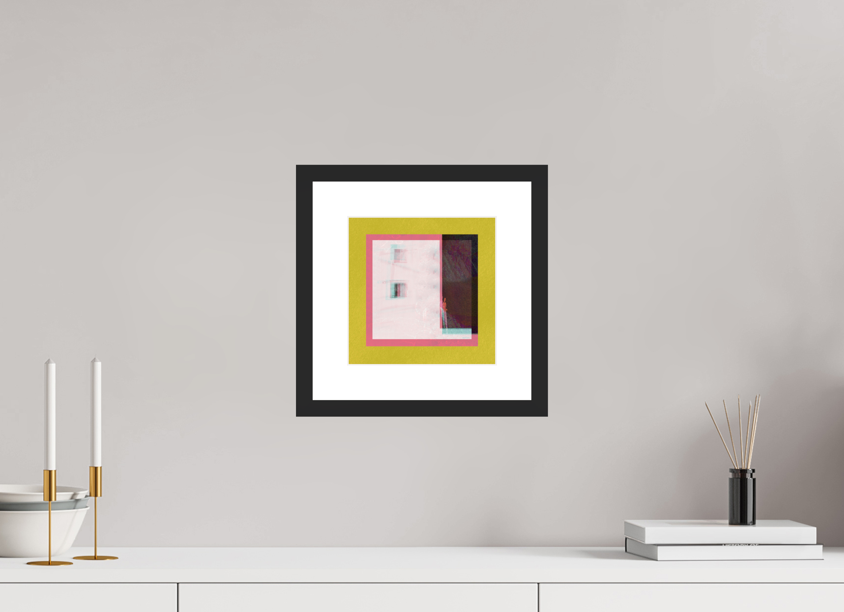 8 x 8″, Framed #1 Corner Store