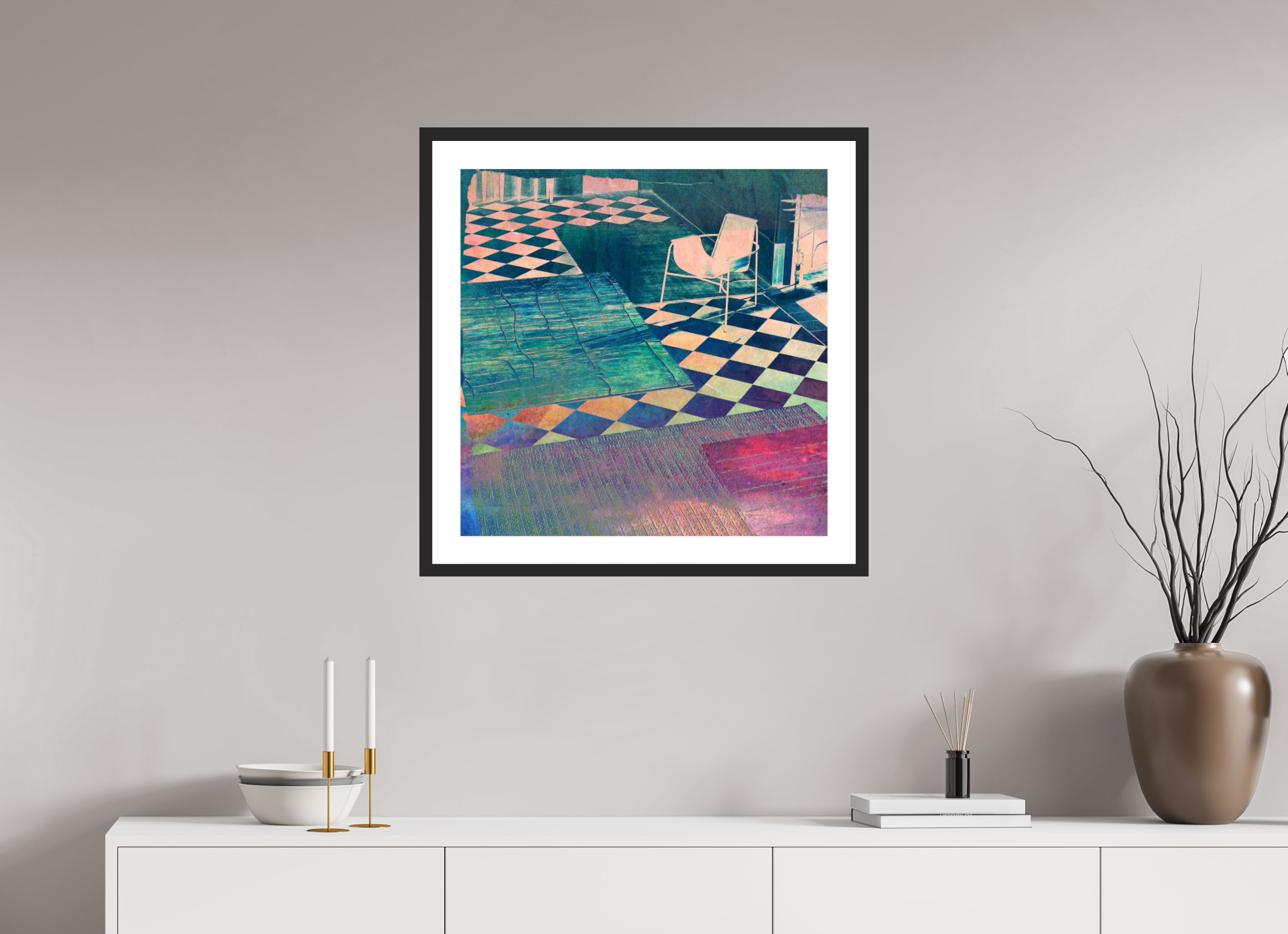 25 x 25″, Framed #1 Furniture 2