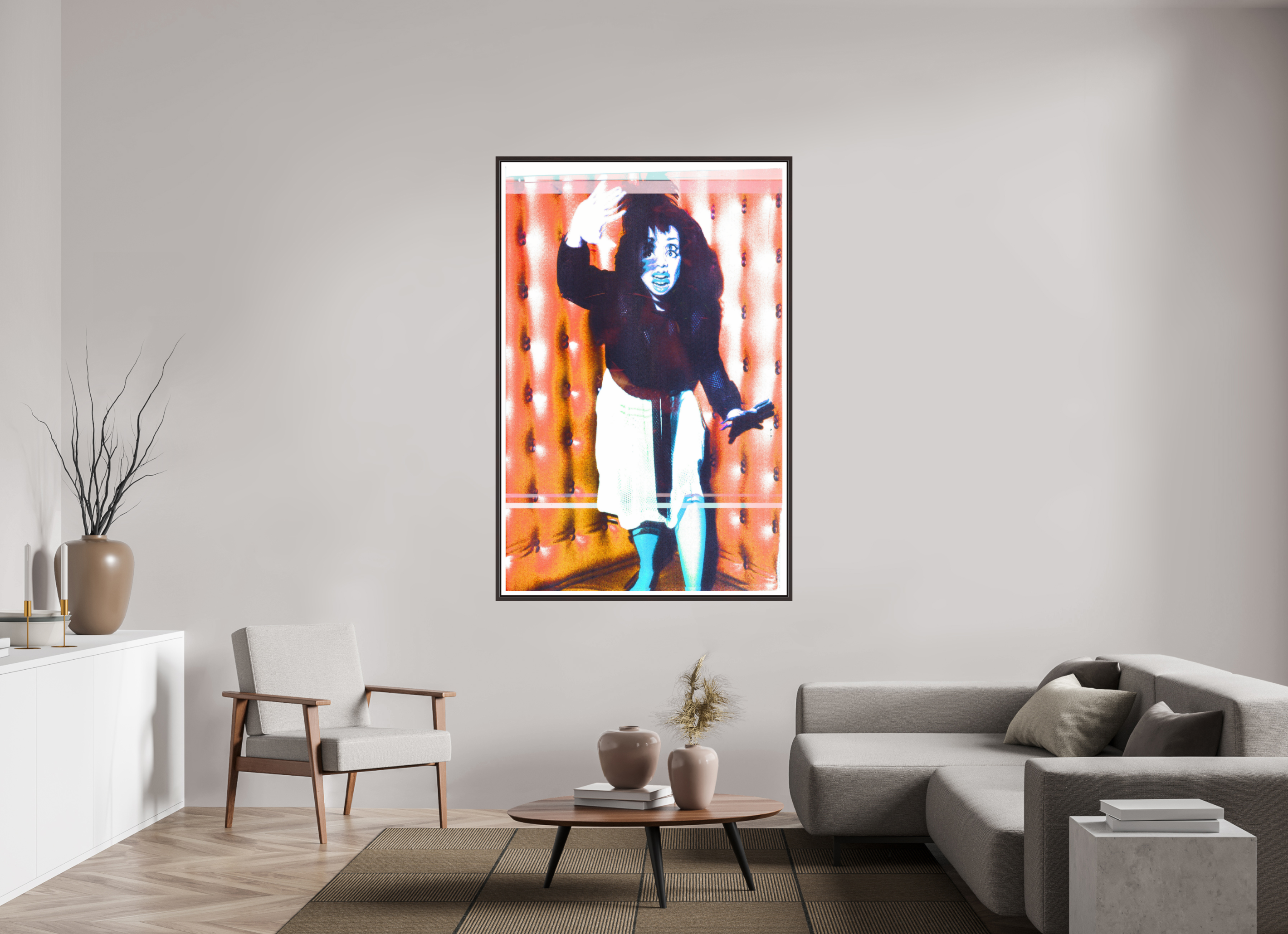 43 x 66.1″, Floater Frame (Alder Brown) dance