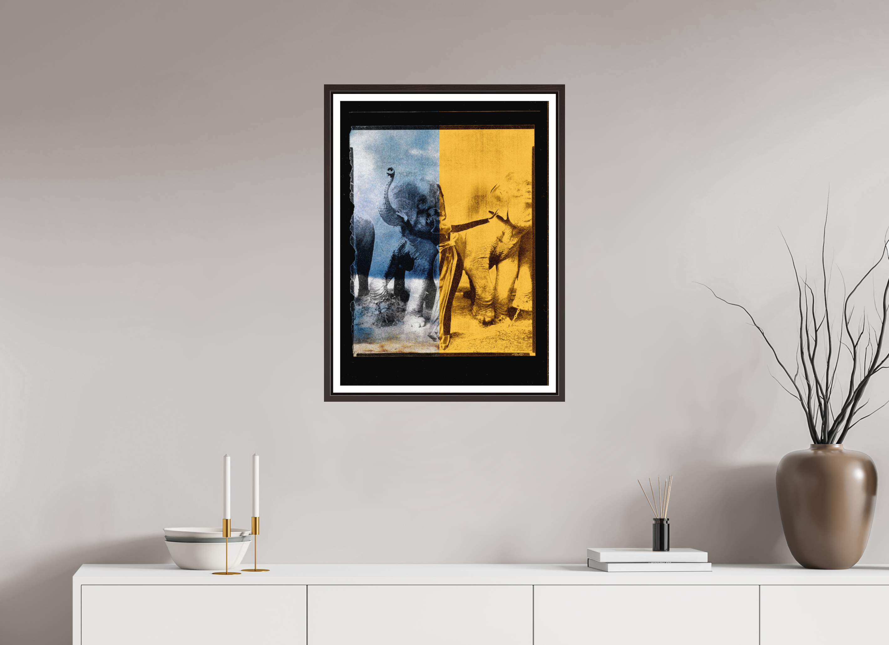20 x 27.4″, Floater Frame (Alder Brown) Tusko