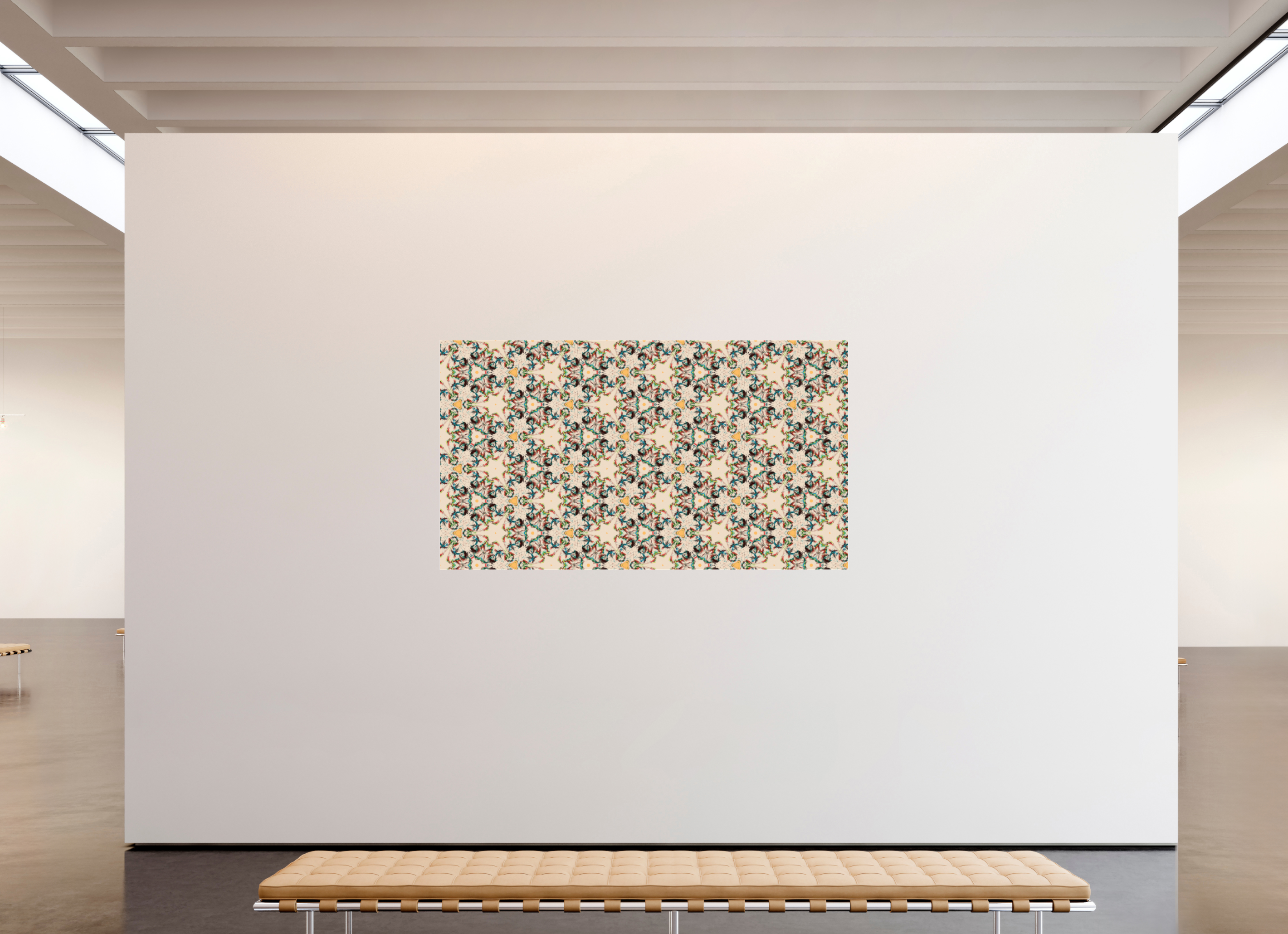 80 x 45″, Photo Print Under Acrylic Glass Rose Garden
