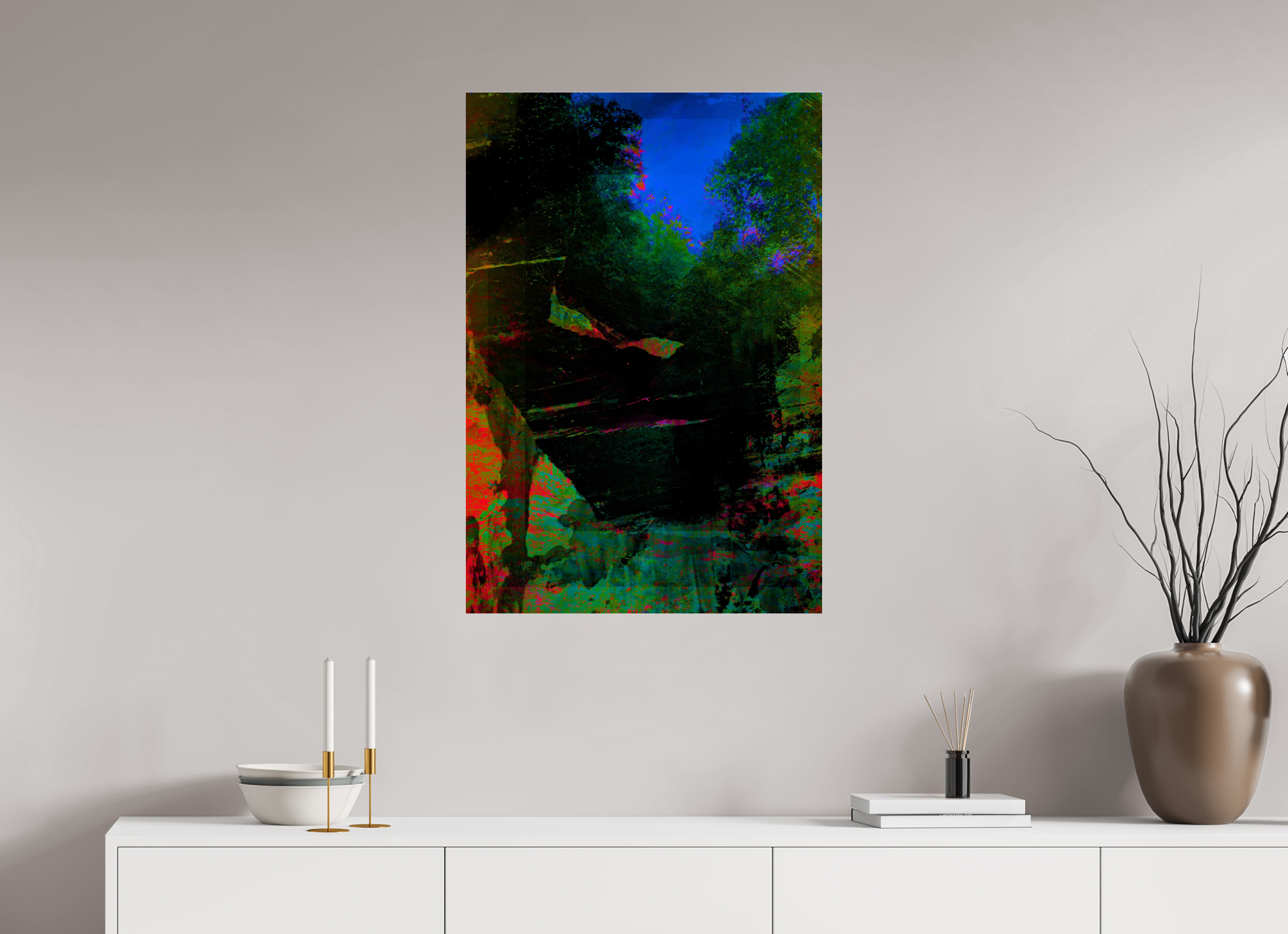 24 x 35.1″, Photo Print Under Acrylic Glass greens