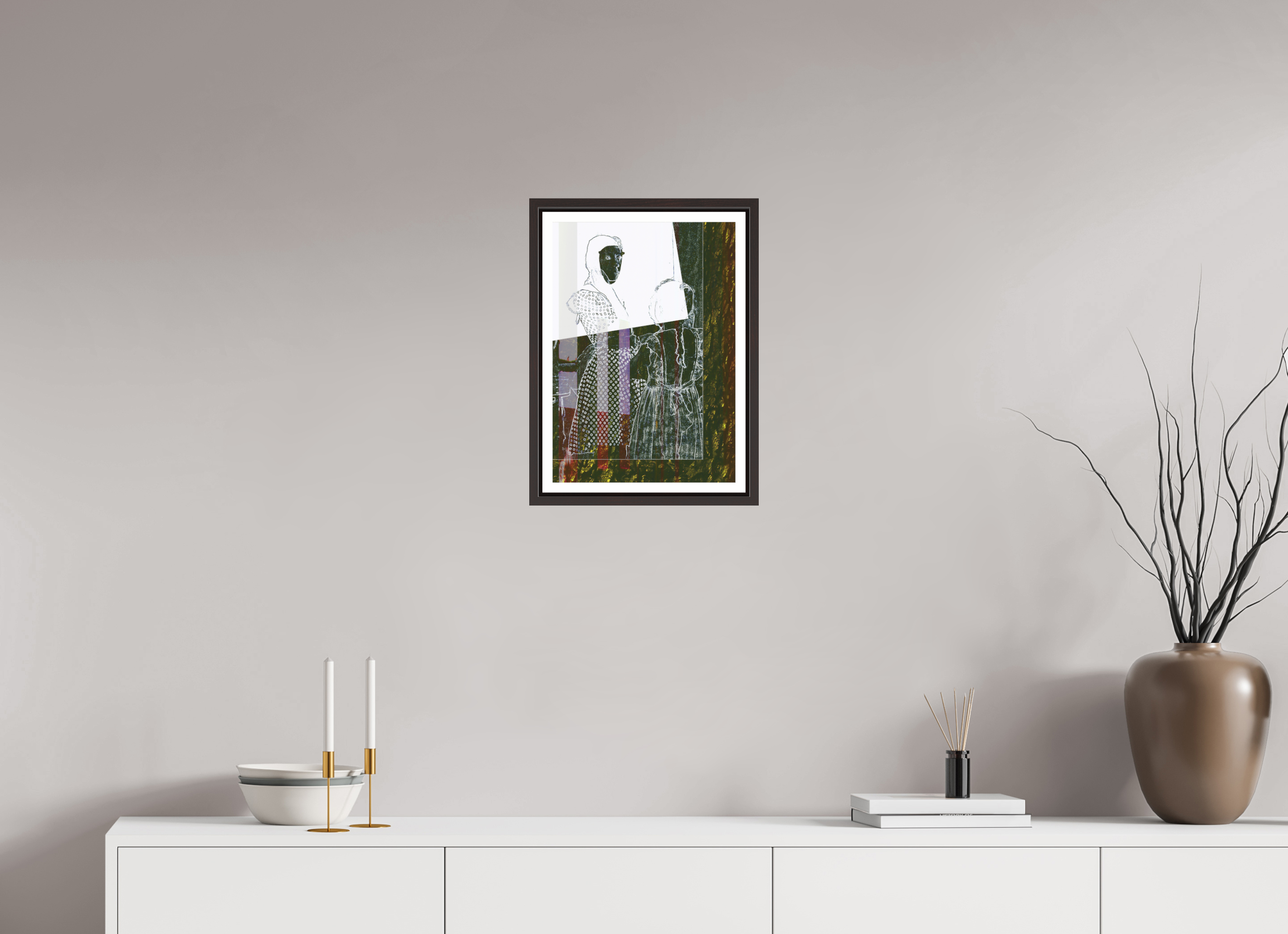 12 x 17.2″, Floater Frame (Alder Brown) Motherly