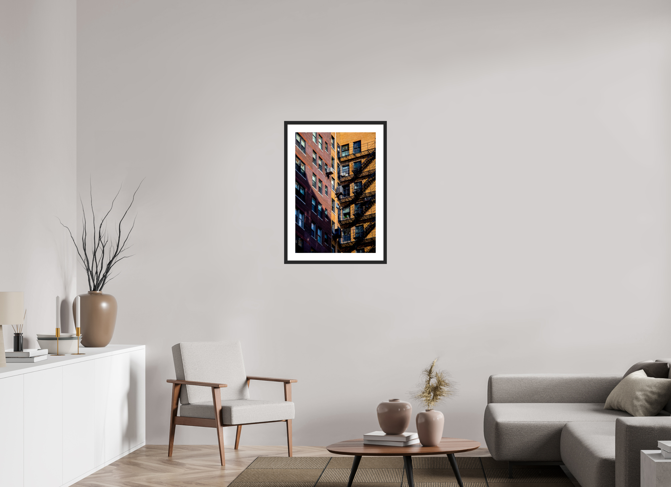20 x 29.8″, Fuji Crystal Archive Print Framed (Black) City Escape
